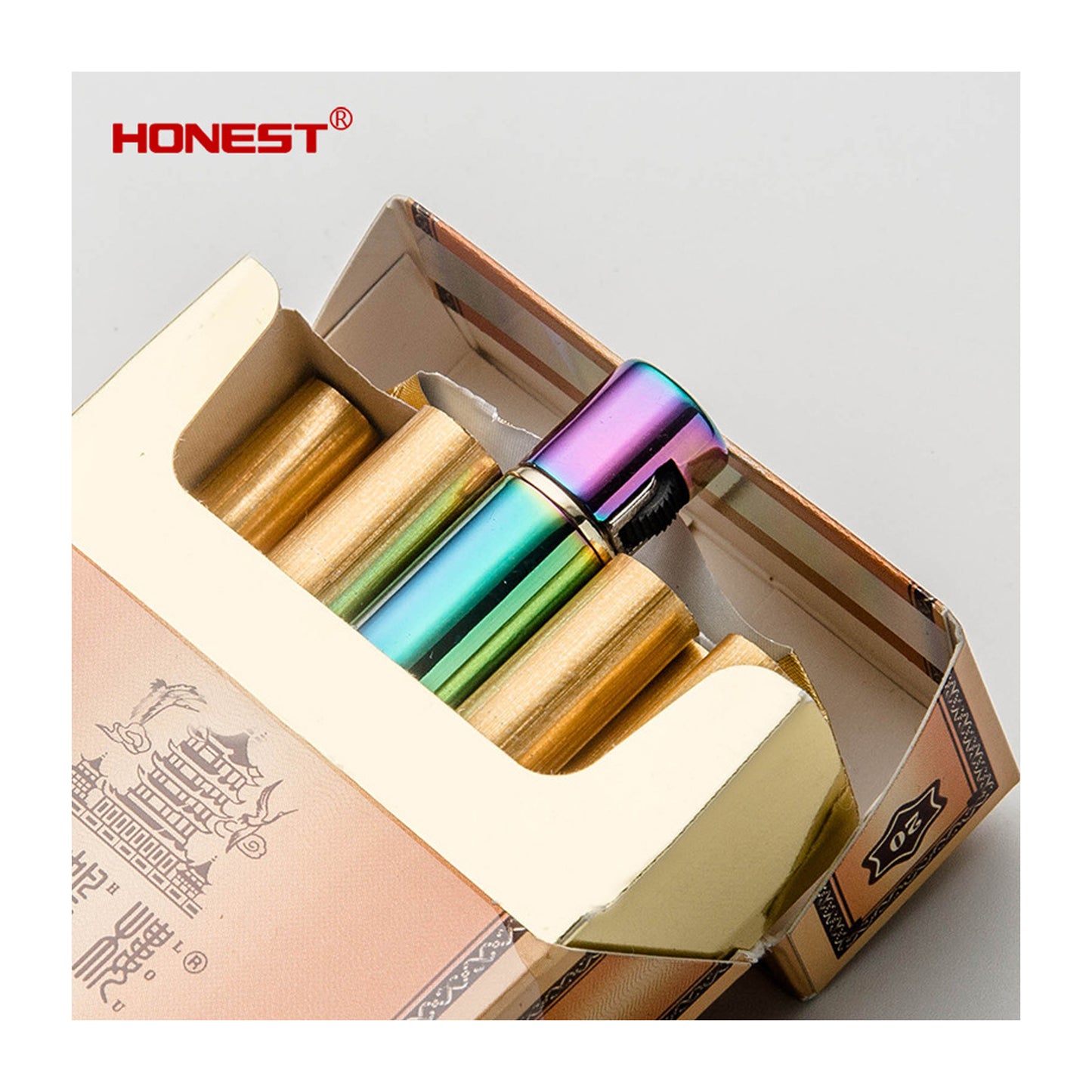 Honest Grinding Wheel Ignition Pen Lighter (Soft Flame), with Gift Box