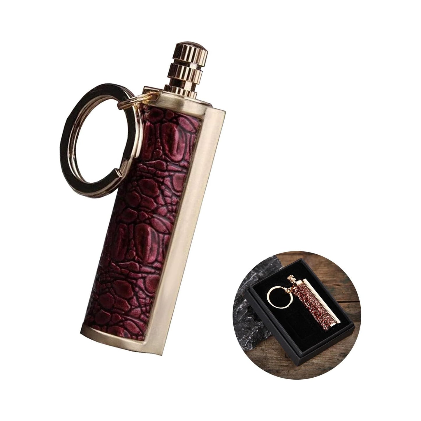 Honest Dragon’s Breath Immortal Lighter, Permanent Match Metal, Lighter Keychain with Gift Box, Reusable Survival Fire Starter Lighter, Best Gift Ideas