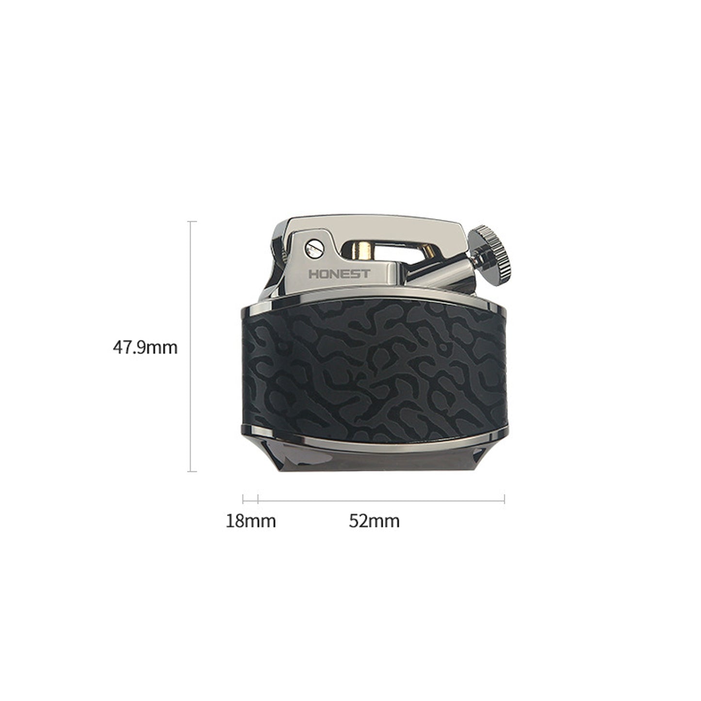 Honest Retro Lighter Wheel Kerosene Groove Copper Old-Fashioned Gasoline Brass High-End Foreskin Cigarette Personalized One-Button Ejection Ignition