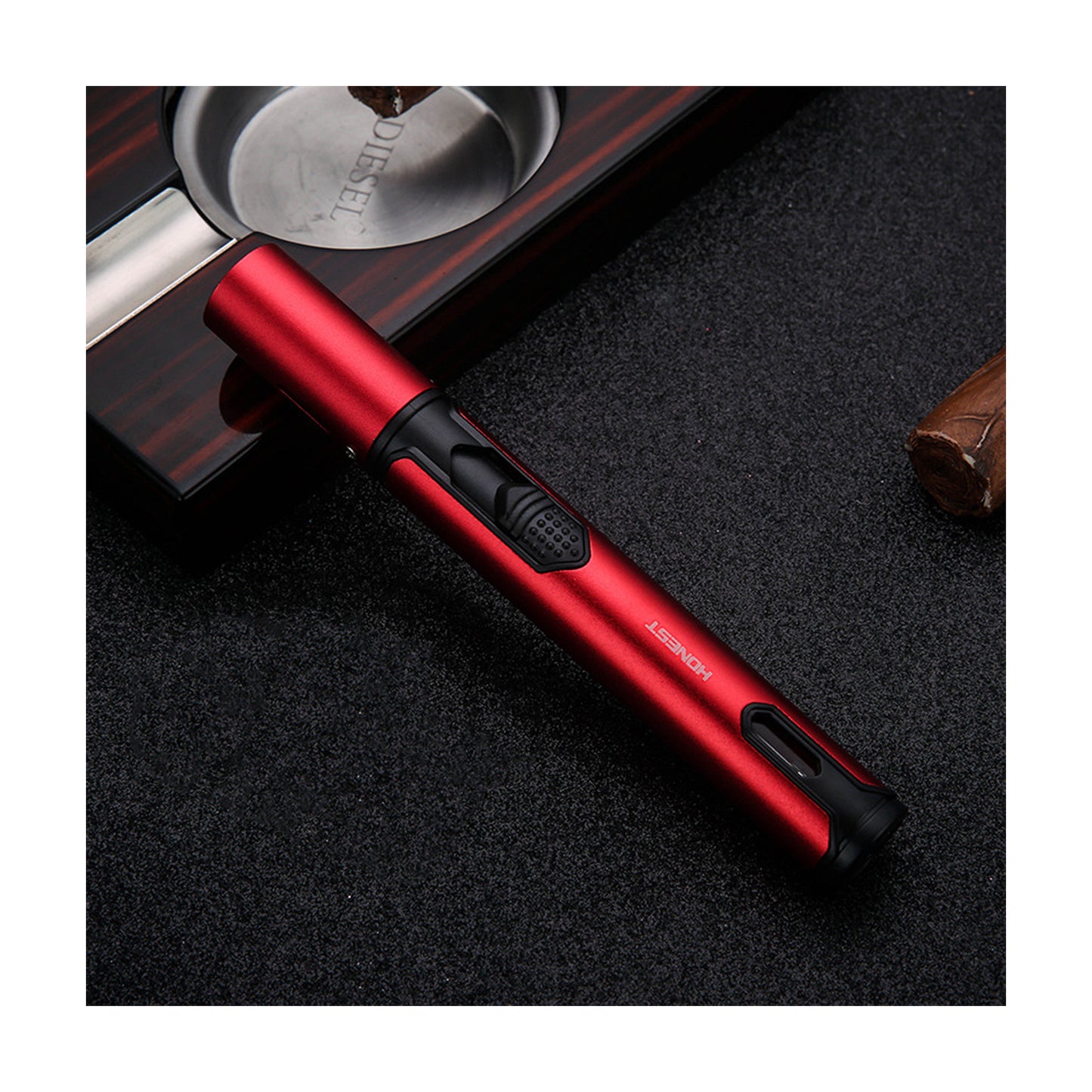 Honest Torch Lighters, Butane Lighters Refillable Single Jet Flame for Candle Grill BBQ Camping