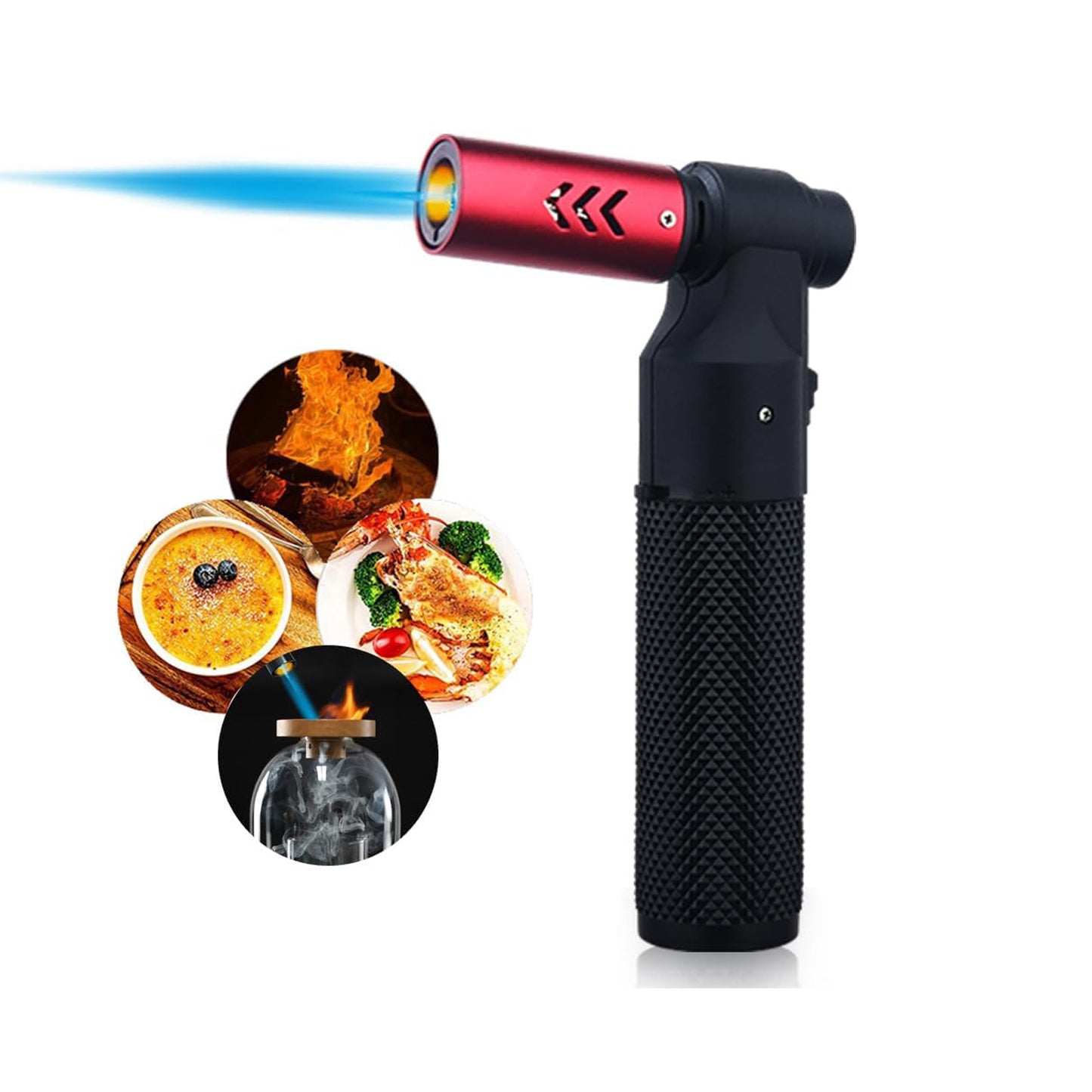 Honest Blow Torch Sleek Adjustable Butane Torch Cooking Torch Lighter Camping Home Use Welding Culinary Chef Coal Cocktail etc