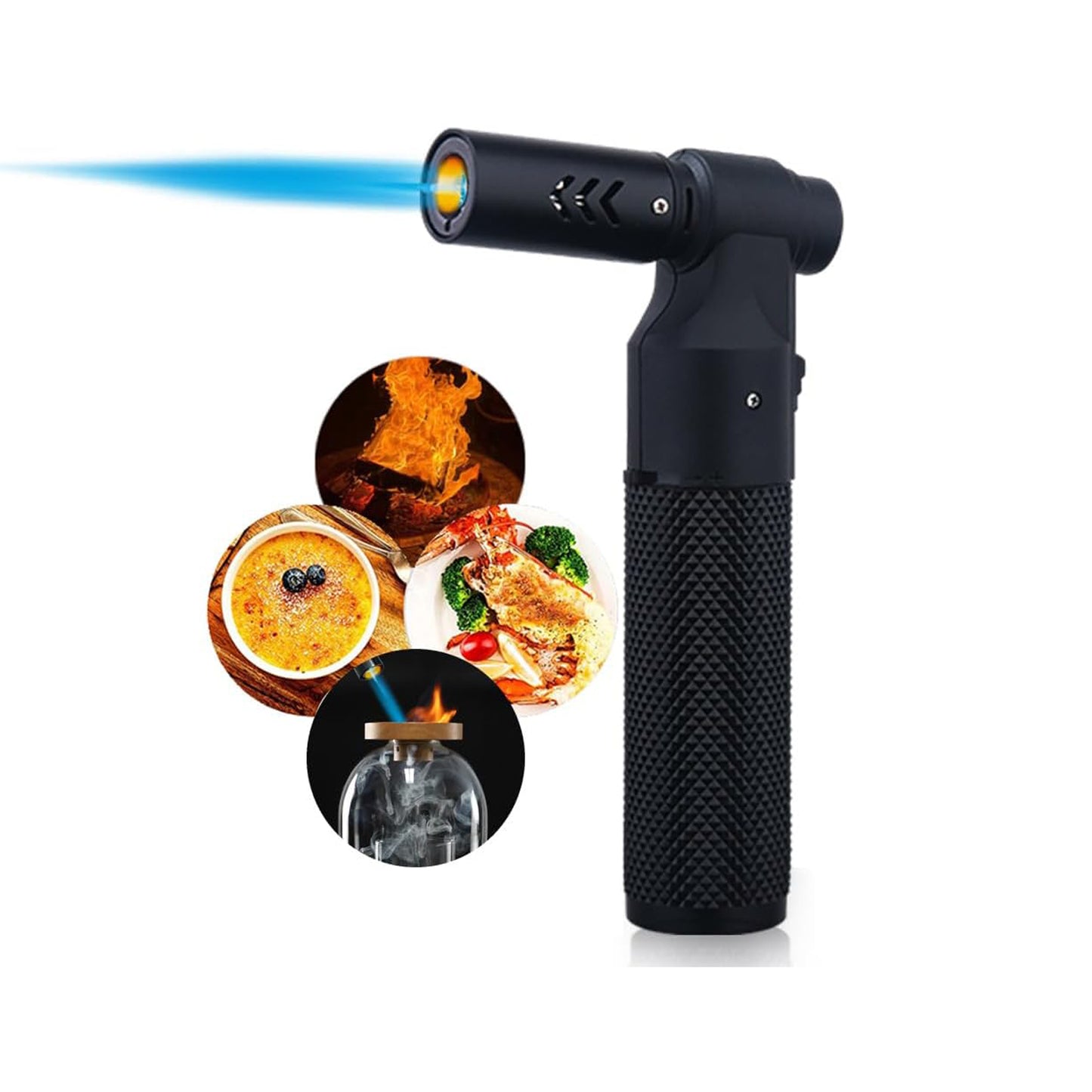 Honest Blow Torch Sleek Adjustable Butane Torch Cooking Torch Lighter Camping Home Use Welding Culinary Chef Coal Cocktail etc