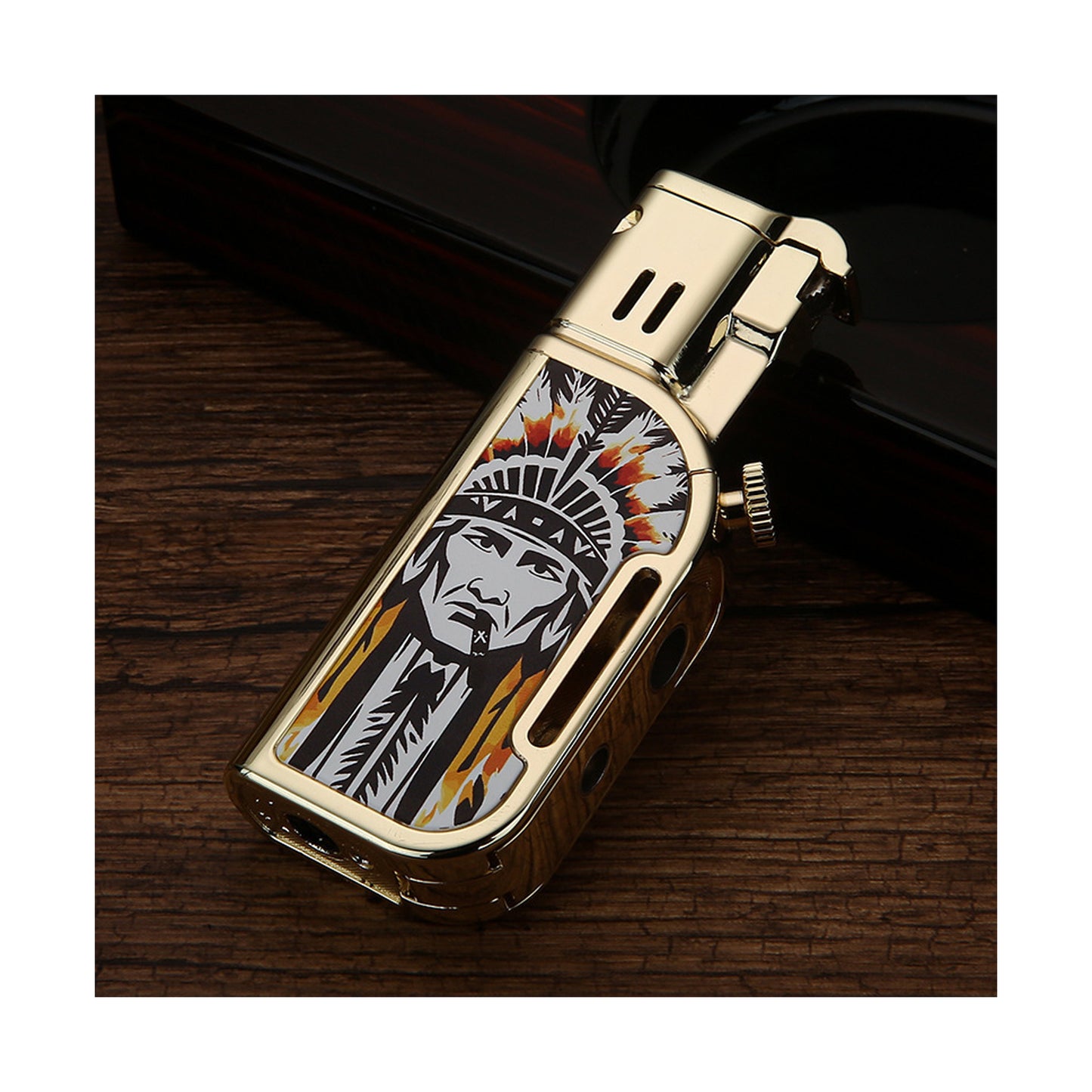 Honest Jet Torch Lighter, Soft/Jet Flame Switchable Lighters, Butane Refillable Lighter with Foldable Punch and Adjustable Flame Dial, Cool Lighters for Men/Husband (Fuel not Included)