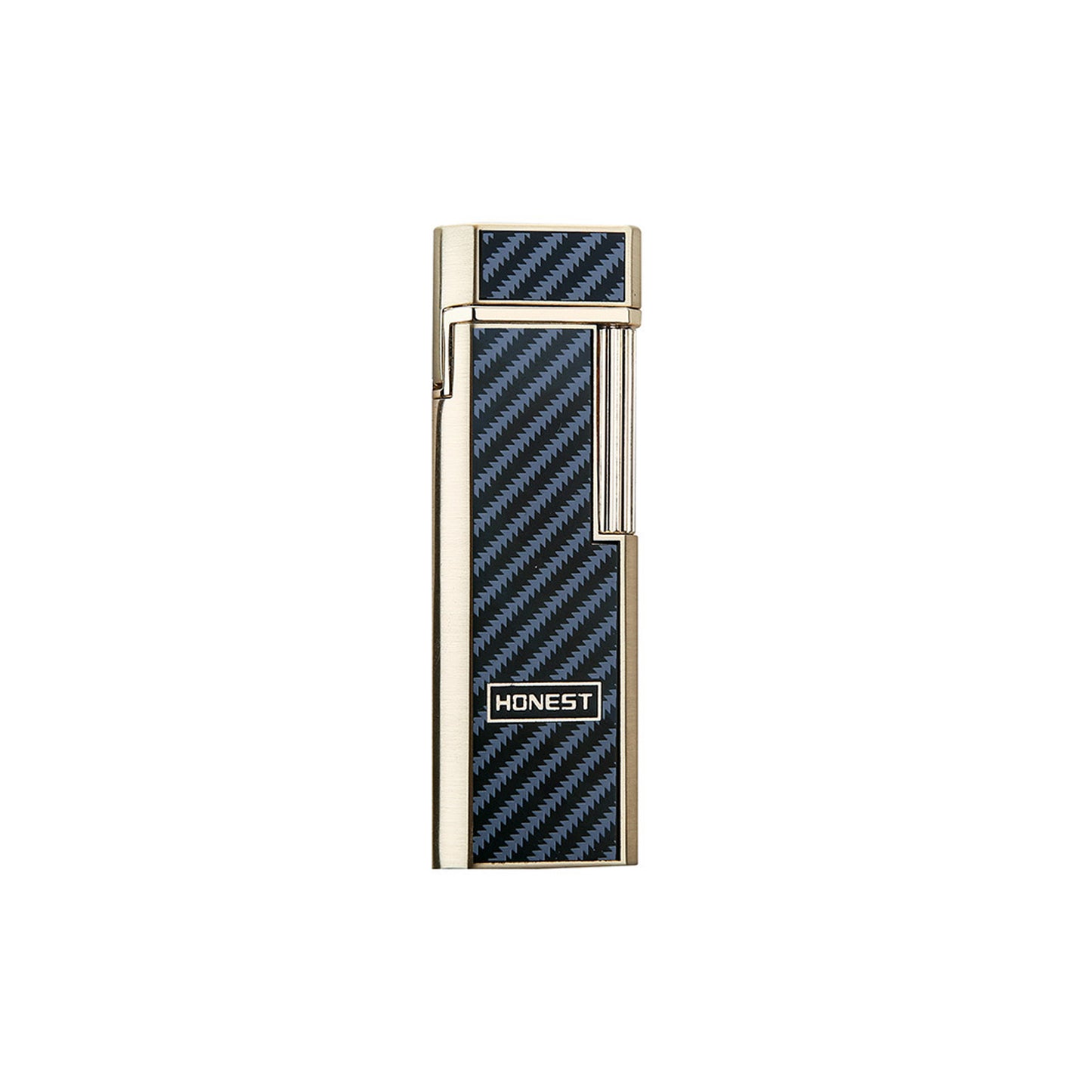 Honest Lighters Slim Soft Flame Lighter Vintage Metal Vertical Ignition Grinding Wheel Butane Lighter Great Gift for Men & Women