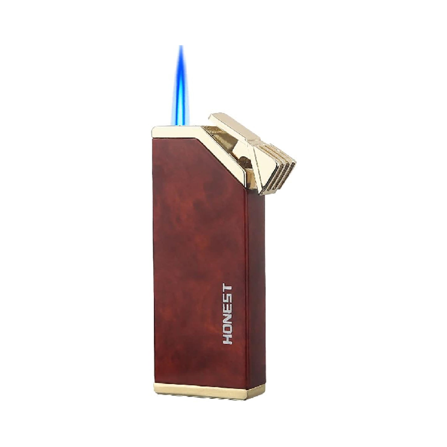 HONEST Jet Torch Cigar Lighter – Single Flame Windproof Butane Fuel Lighter