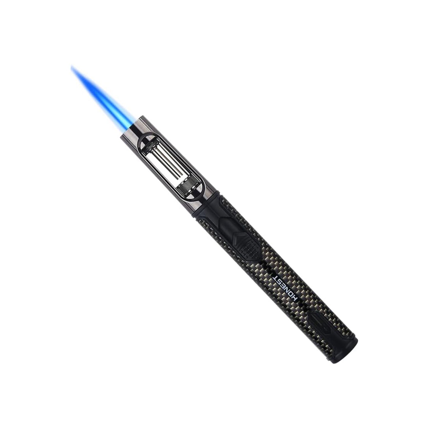 HONEST Refillable Butane Torch Lighter – Single Jet Flame Ideal for Candles, Grills, BBQ, and Camping