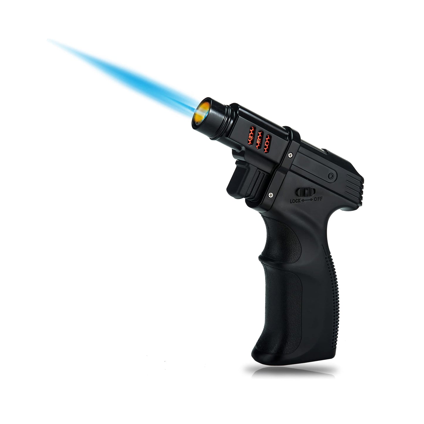 Honest Butane Torch Lighter – Adjustable Gun Torch with Flame Lock for Cooking, Camping, Home Use, Cigar Lighting, and Welding