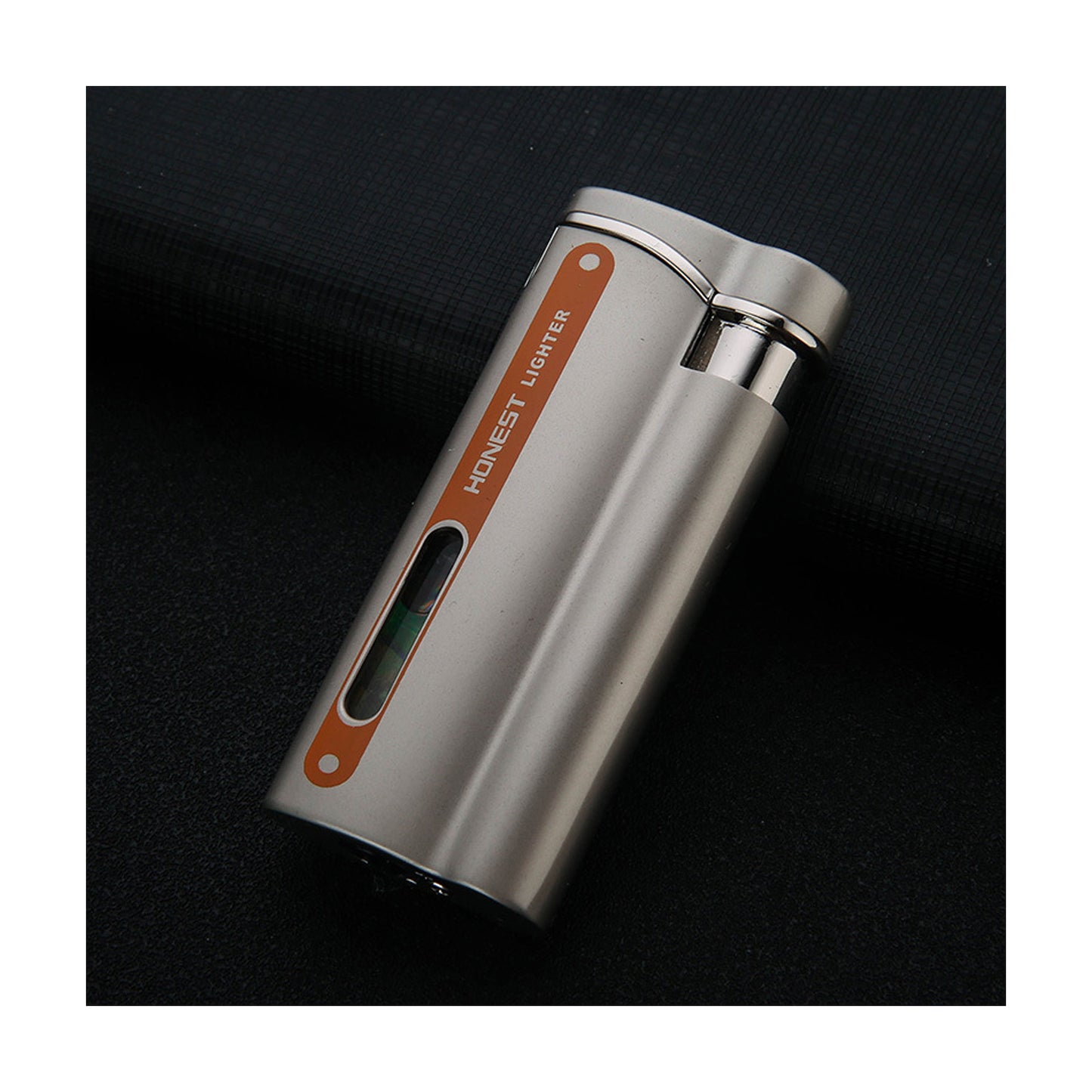 Honest Direct-fire Torch Butane Lighter Transparent Oil Window Adjustable Flame Inflatable Portable Windproof Lighter Suitable for Indoor and Outdoor use