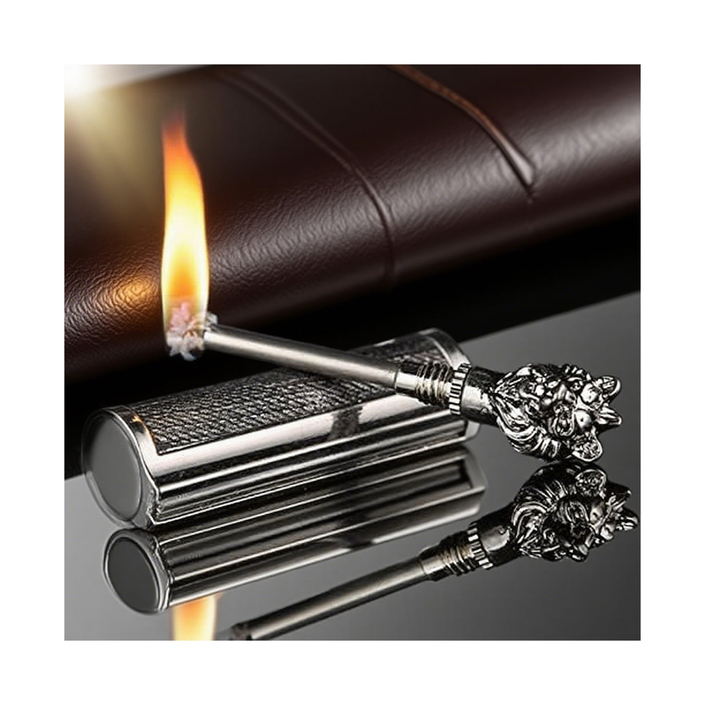 Honest Animal Shape Permanent Match, Waterproof EDC Fire Starter, 10000 Times Reusable Keychain Match Flint Fire Starter