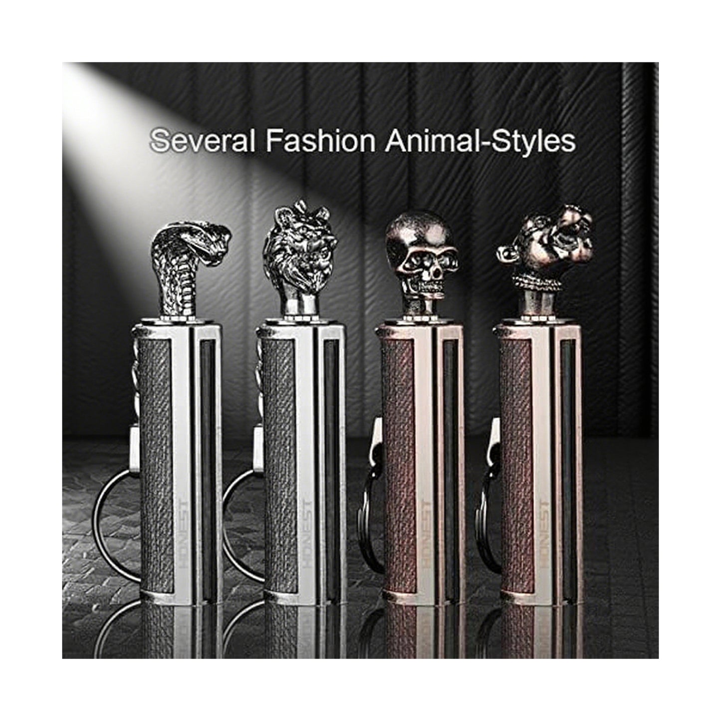 Honest Animal Shape Permanent Match, Waterproof EDC Fire Starter, 10000 Times Reusable Keychain Match Flint Fire Starter