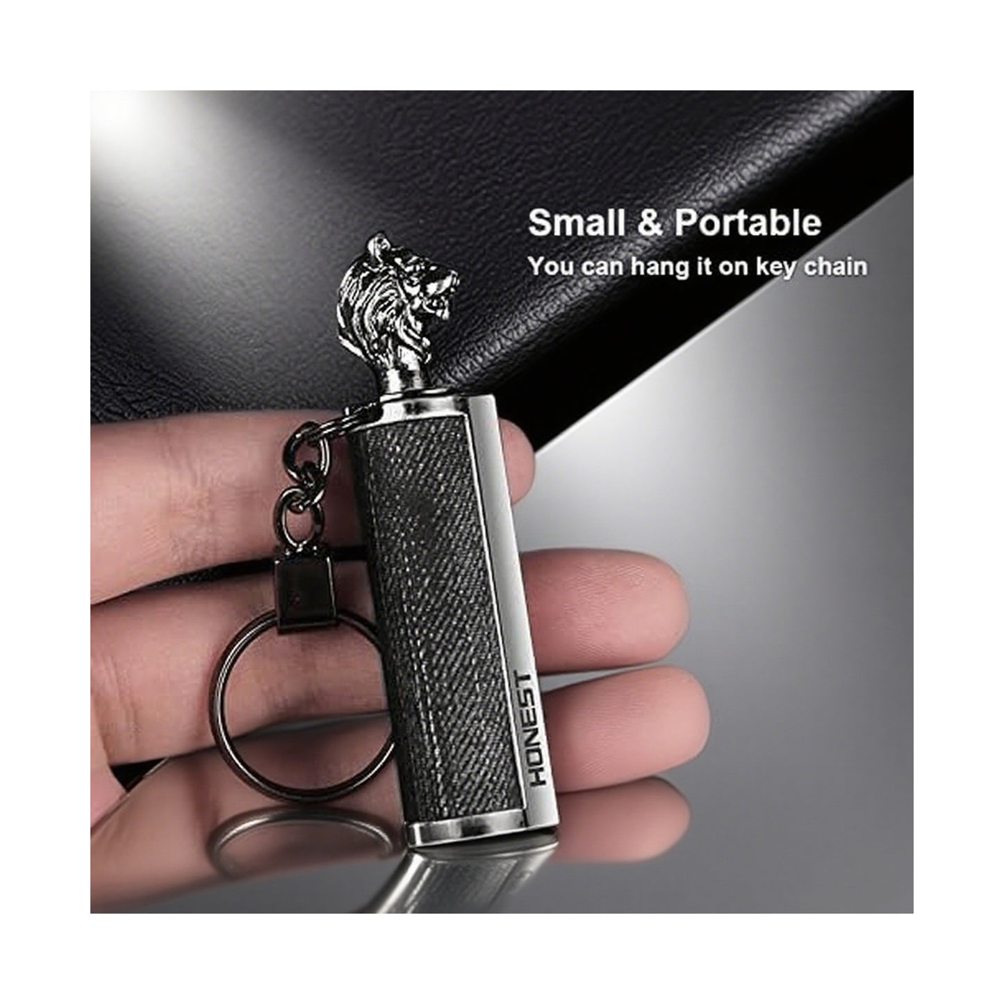 Honest Animal Shape Permanent Match, Waterproof EDC Fire Starter, 10000 Times Reusable Keychain Match Flint Fire Starter