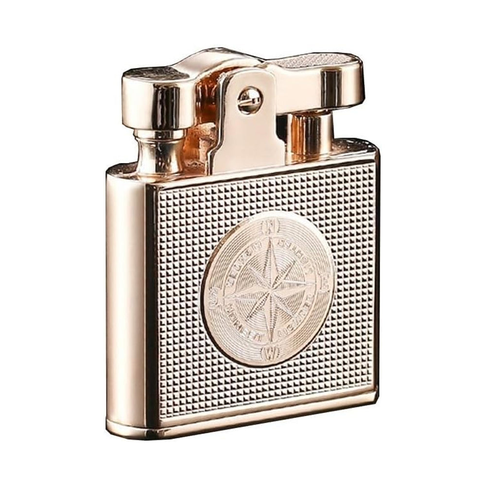 Honest Metal Vintage Kerosene Lighter, Classic Soft Flame Lighter, Push to Ignite, Exquisite Craftsmanship, Reusable, Cigar Candle, Gift Box Packaging, Men's Gift