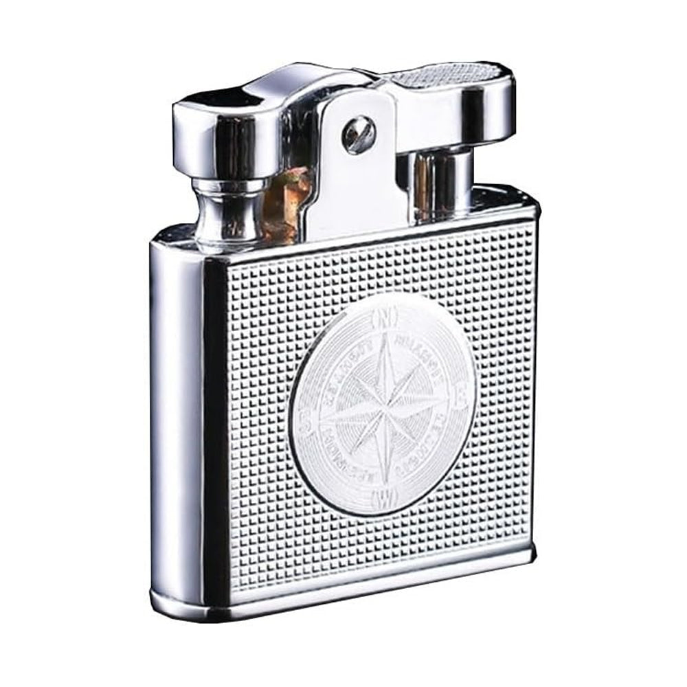 Honest Metal Vintage Kerosene Lighter, Classic Soft Flame Lighter, Push to Ignite, Exquisite Craftsmanship, Reusable, Cigar Candle, Gift Box Packaging, Men's Gift