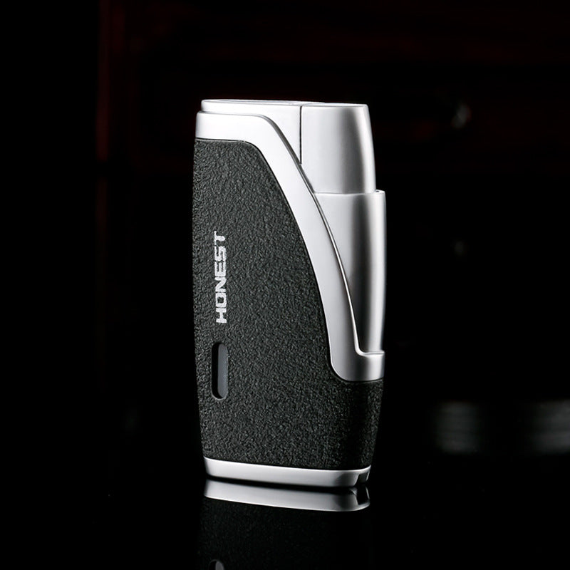 Dual Jet Flame Windproof Torch Lighter, Refillable Metal Lighter with Creative Design – Factory Direct Sale of Premium Quality Gas Lighters