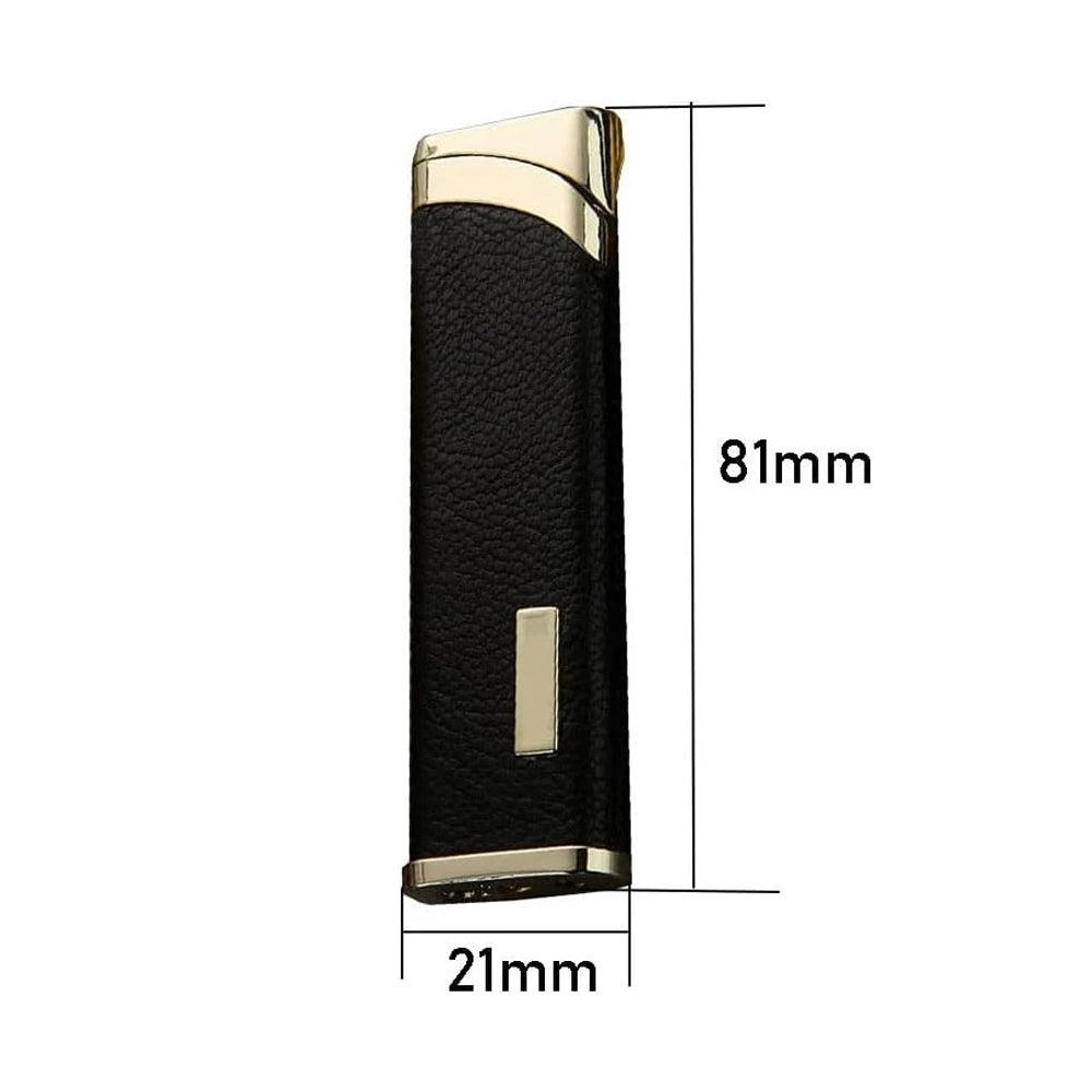 Honest Mini compact ultra-thin portable lighter, button lighter, butane metal lighter, windproof direct flame lighter