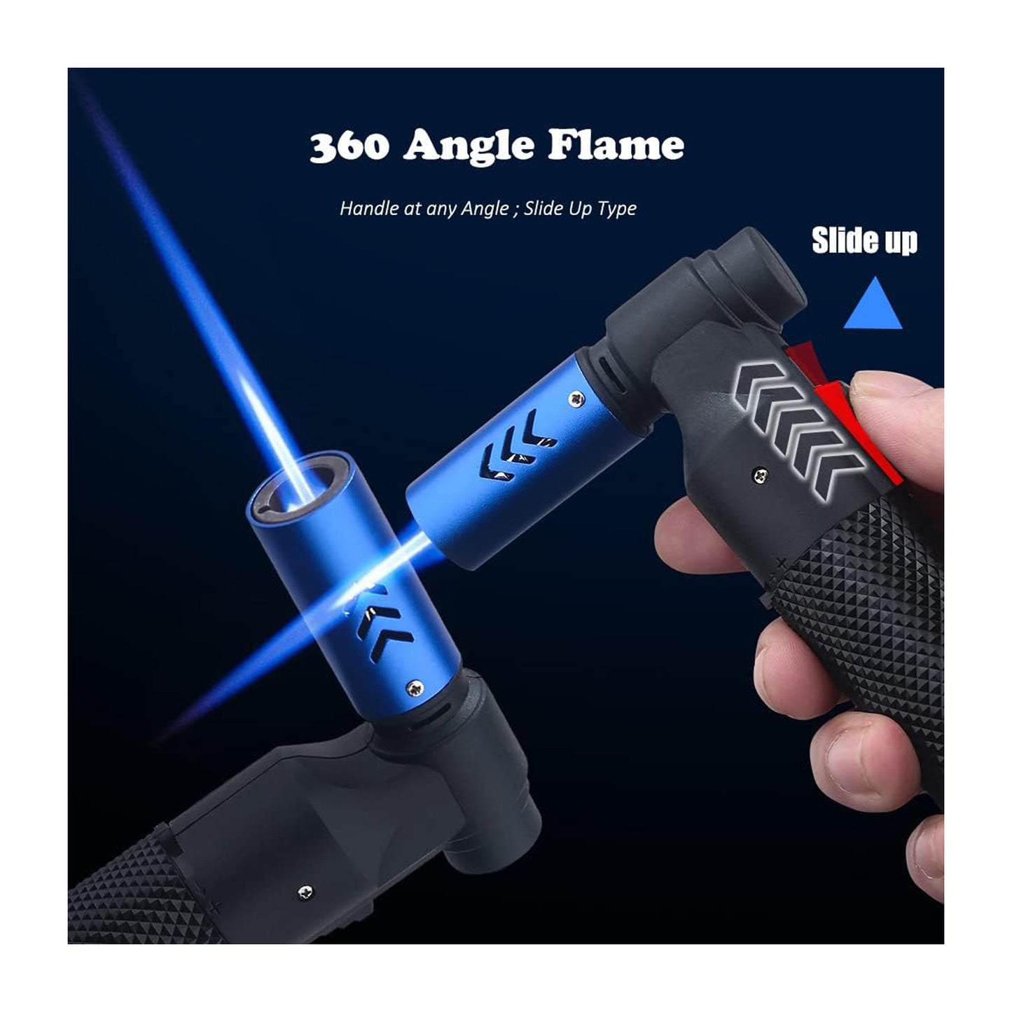 Honest Blow Torch Sleek Adjustable Butane Torch Cooking Torch Lighter Camping Home Use Welding Culinary Chef Coal Cocktail etc