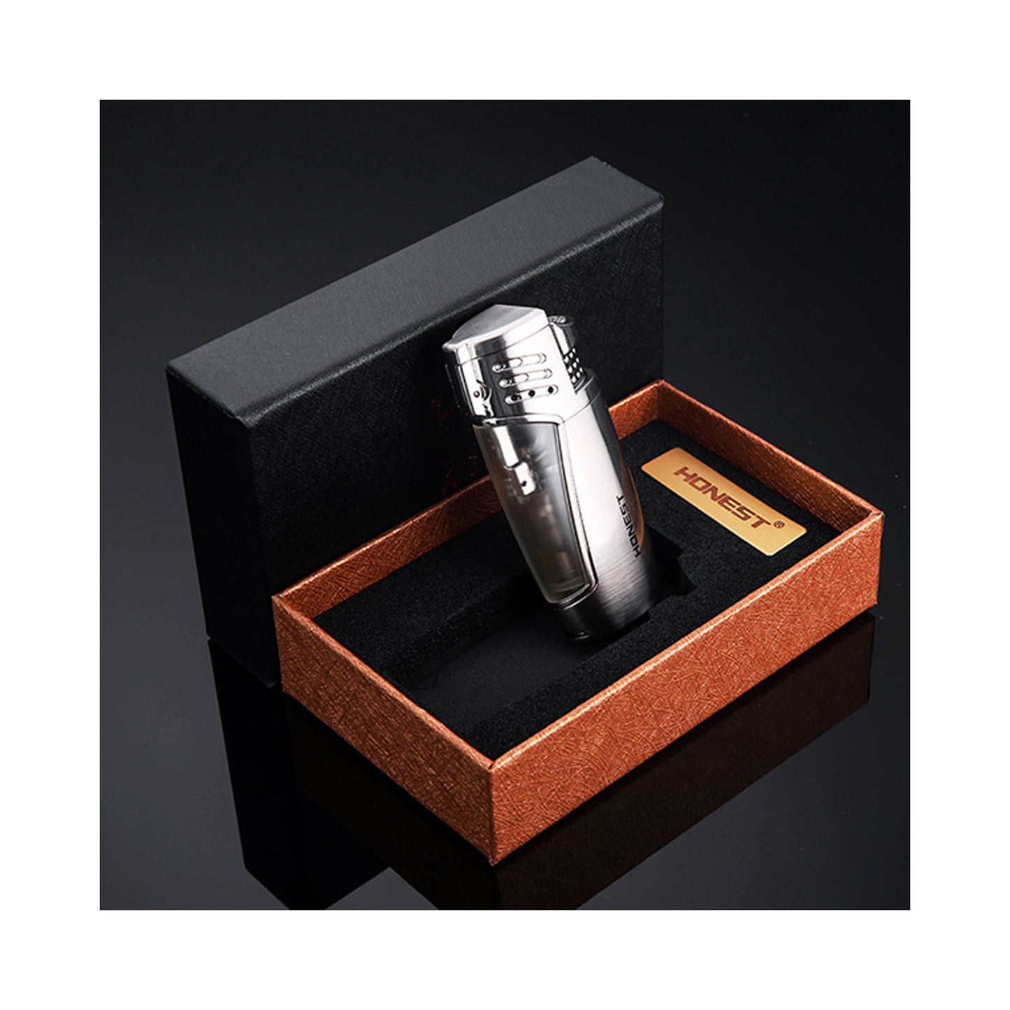 Honest Torch Windproof Lighters Adjustable Lighters Cigarros Refillable Easy to Use Lighter Portable Lighter Camping BBQ Kitchen