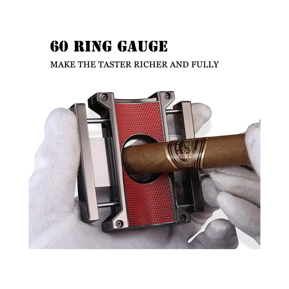 Honest Stainless Steel Cigar Cutter – Double Blade Guillotine for 20mm Cigar Diameter
