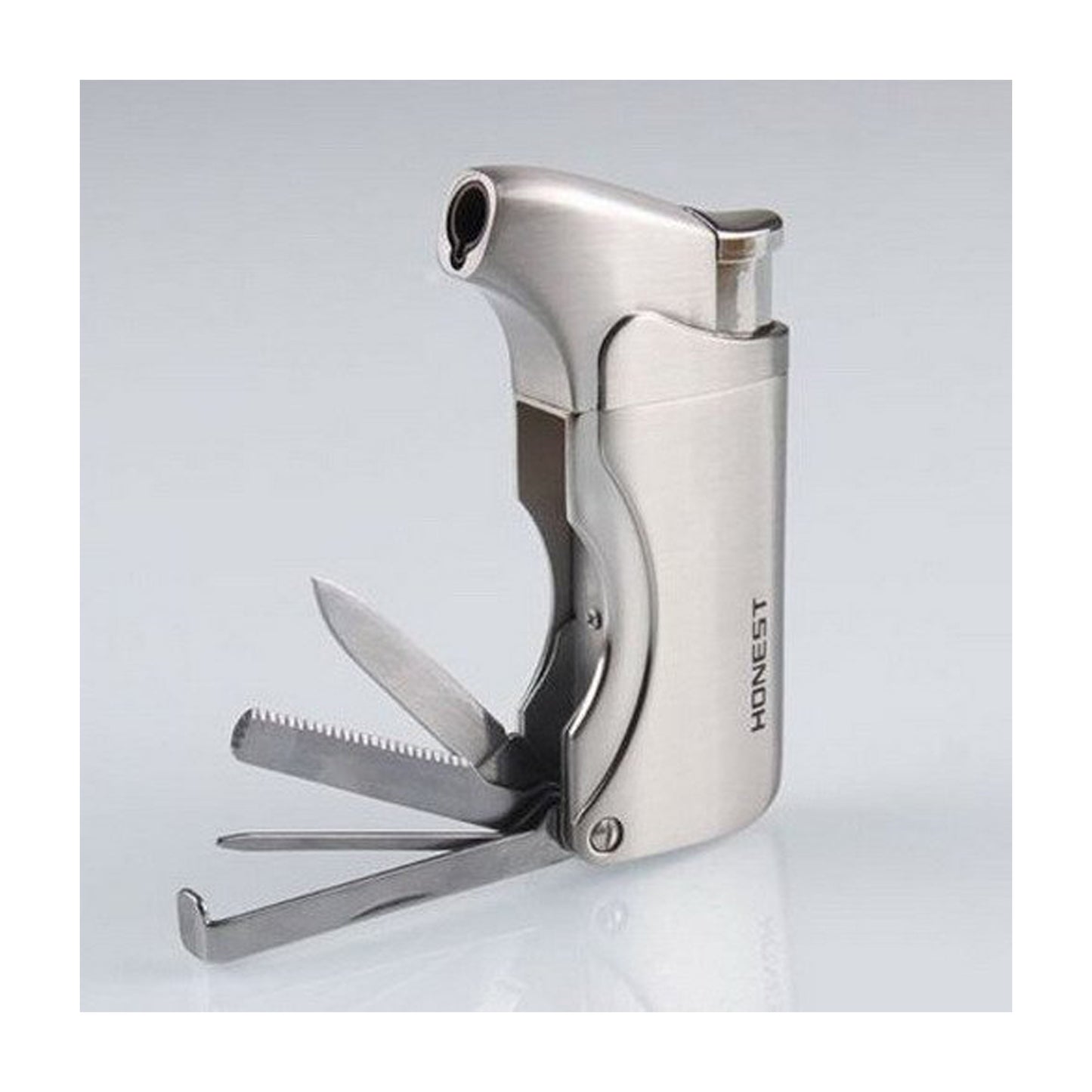 Honest Multi Function Cigarette Cigar Lighter Refillable Butane Gas Lighter with Pipe Tools