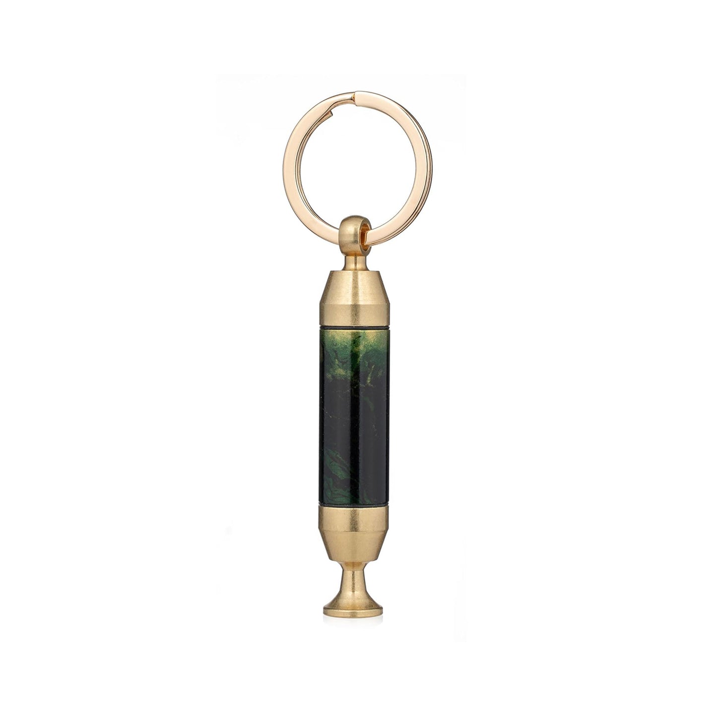 Honest Solid Brass 2-in-1 Cigar Punch Cutter Cigar Needle with Keychain, Cigar Draw Enhancer, Premium Cigar Accessories Tool