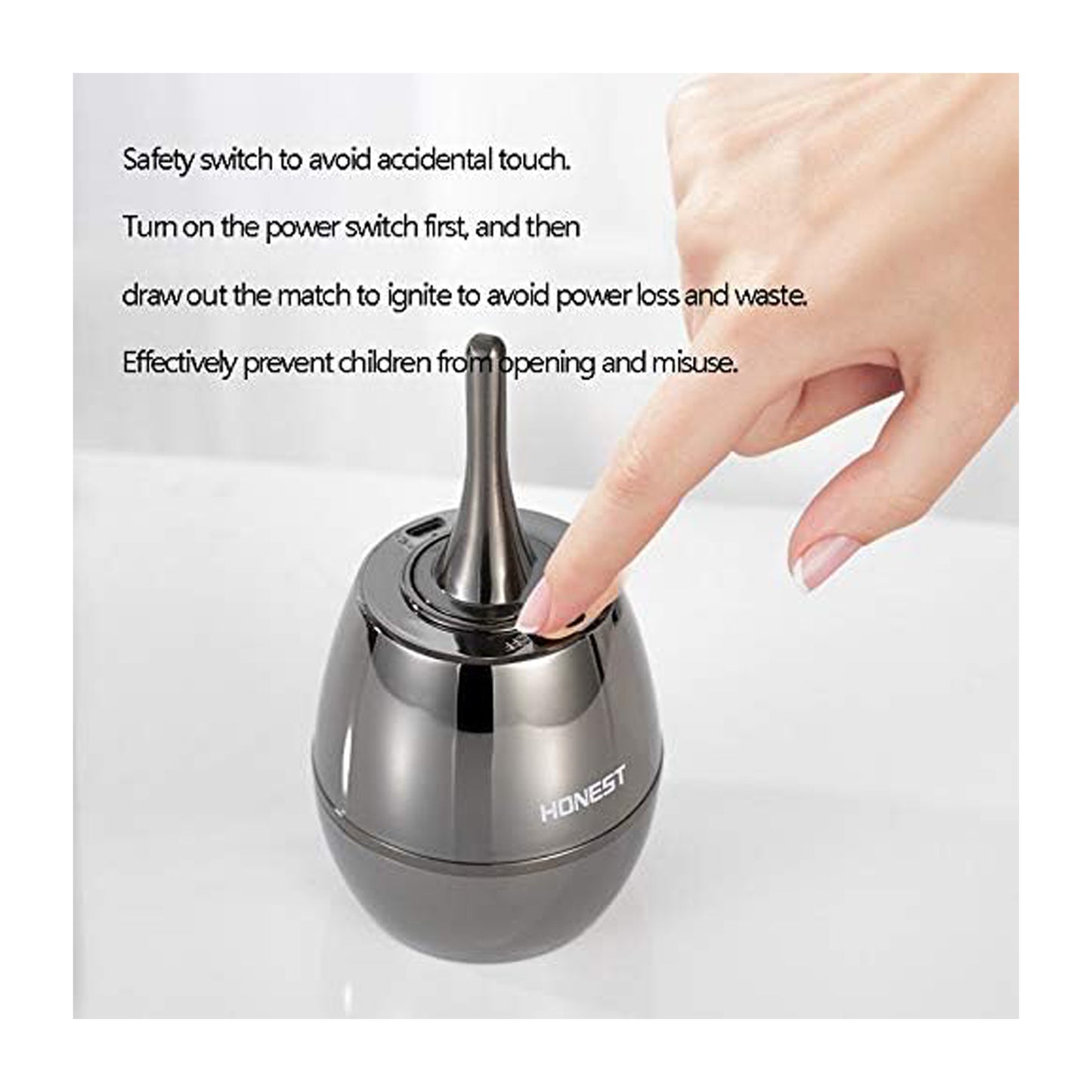 Honest Permanent Match,Ten Thousand Match Lighter,The Forever Lighter,Matchstick Fire Starter Kerosene Refillable Lighter,Chargeable Electronic Lighter Great Gift for Father Husband Boyfriend,No Oil