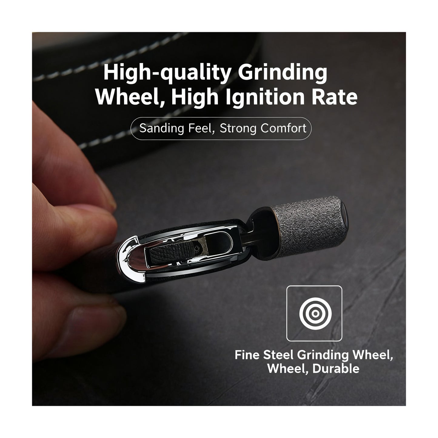 Honest Butane Gas Lighter Retro-Style Vintage Grinder Gas Lighter, Gift Smoking Accessory