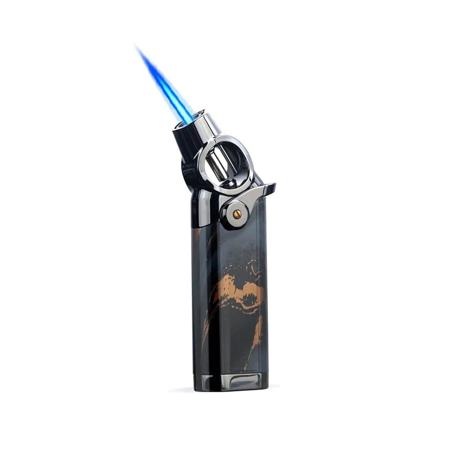 Honest Single Jet Flame Butane Lighters Refillable Torch Lighters Adjustable Gas Lighter Windproof Lighters Gift for Men BBQ Grill Camping