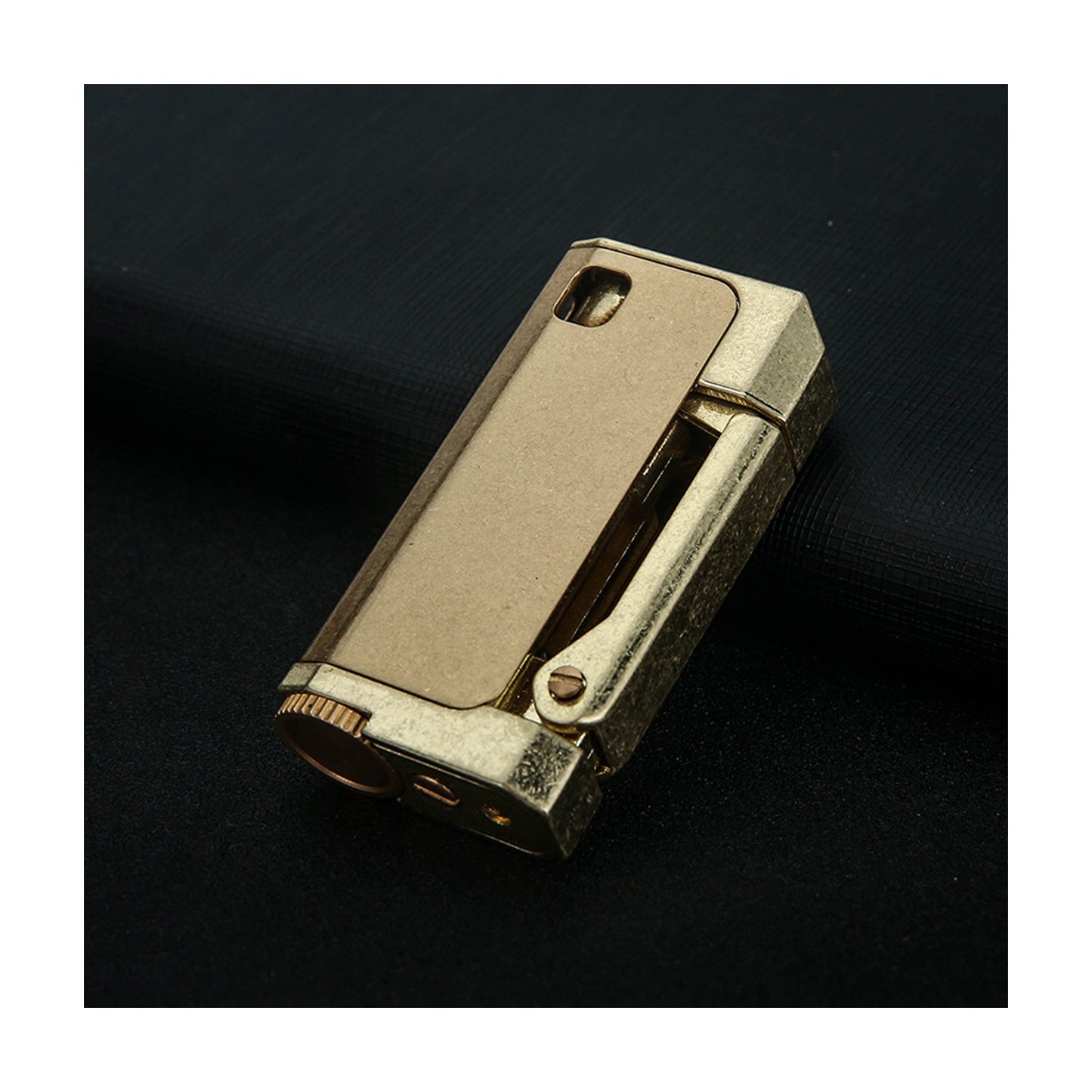 Honest Retro Kerosene Lighter Fire On Three Sides Copper Heavy Duty Vintage Windproof Oil Lighter Wit Gift Box (No Fuel)