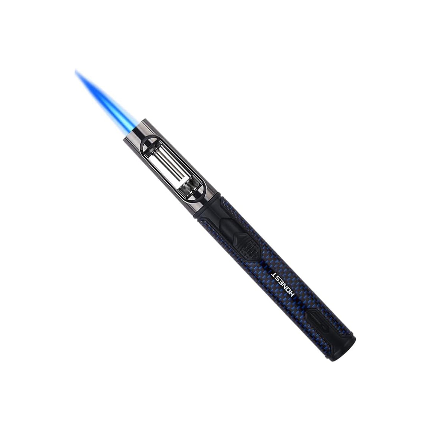 HONEST Refillable Butane Torch Lighter – Single Jet Flame Ideal for Candles, Grills, BBQ, and Camping