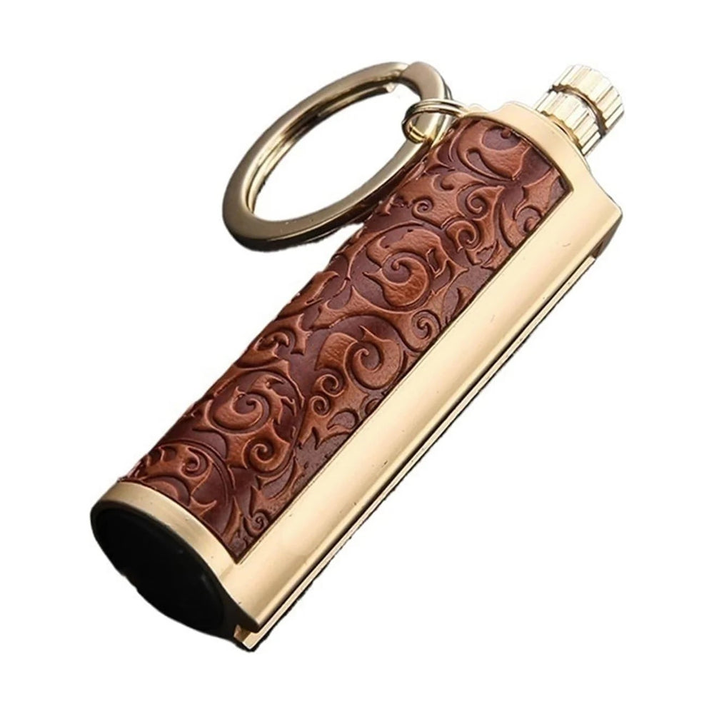 Honest Permanent Match,Keychain Matchstick Fire Starter Immortal Lighter,Flint Match Stick Kerosene Refillable Lighter for Outdoor Camping Survival