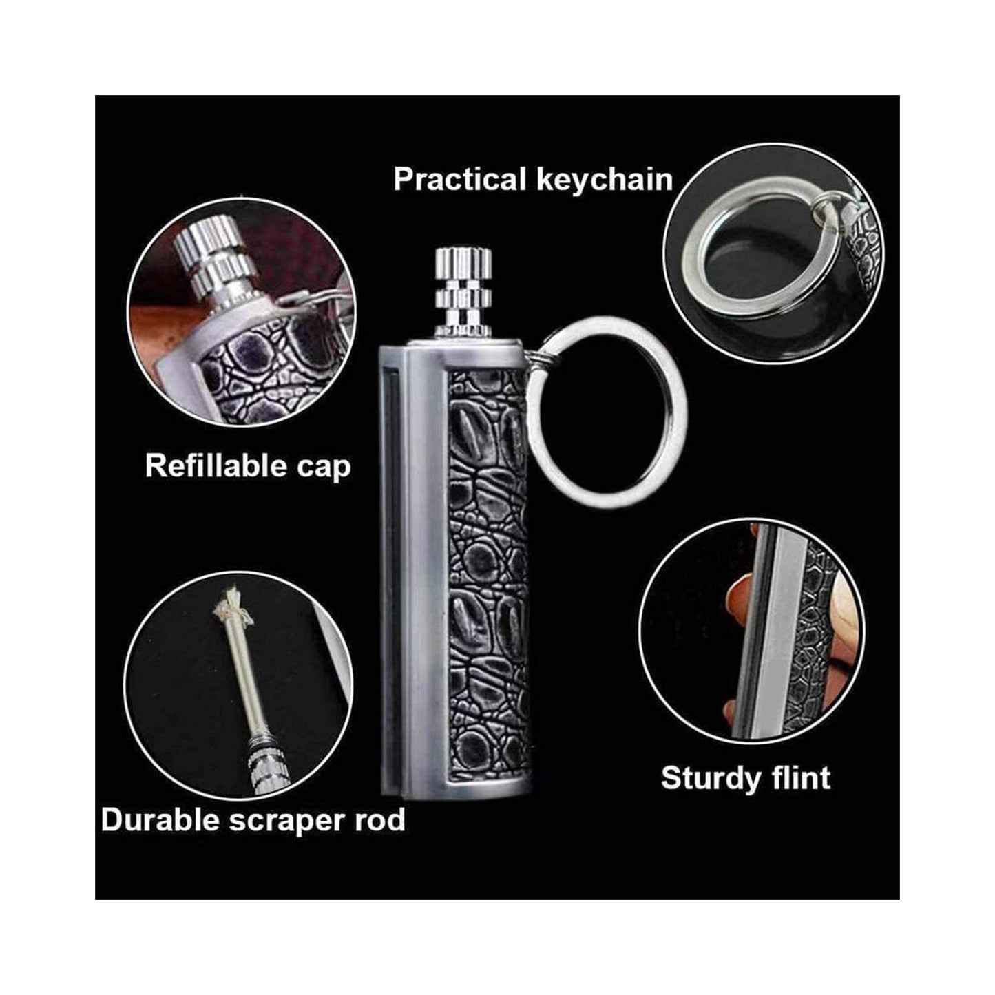 Honest Dragon’s Breath Immortal Lighter, Permanent Match Metal, Lighter Keychain with Gift Box, Reusable Survival Fire Starter Lighter, Best Gift Ideas