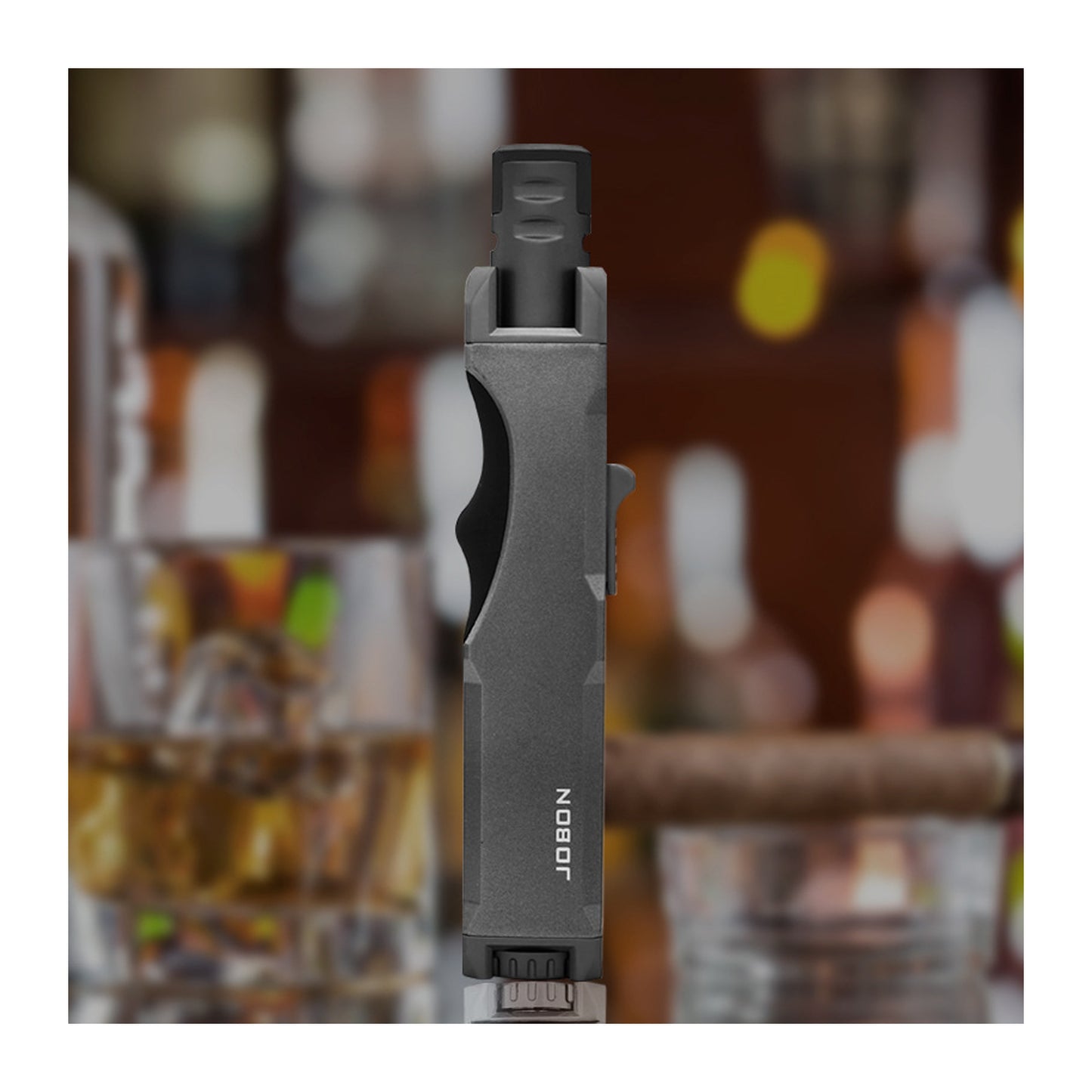 Windproof Jet Flame Refillable Torch Lighter High-End Moxa Tool for Outdoor Camping and Hiking