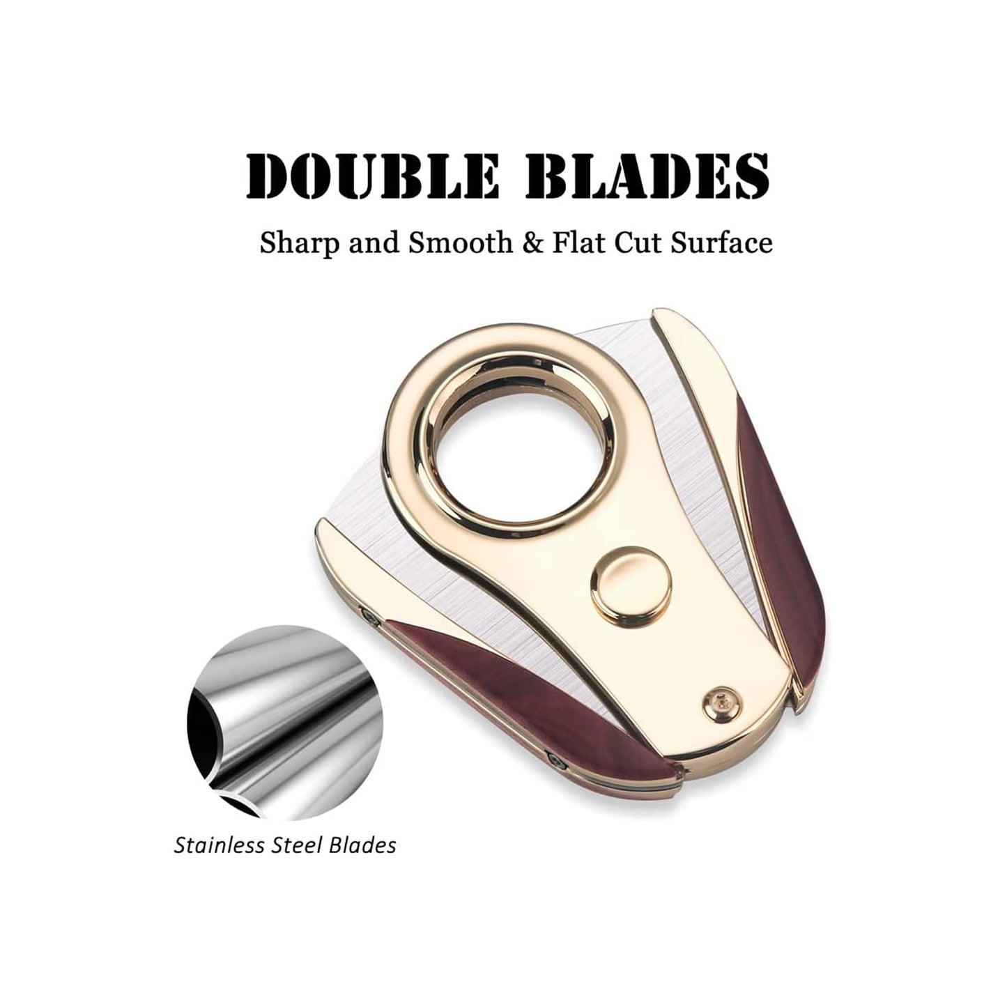 Honest Cigar Cutter Guillotine Stainless Steel Double Blade 26mm Cigar Diameter