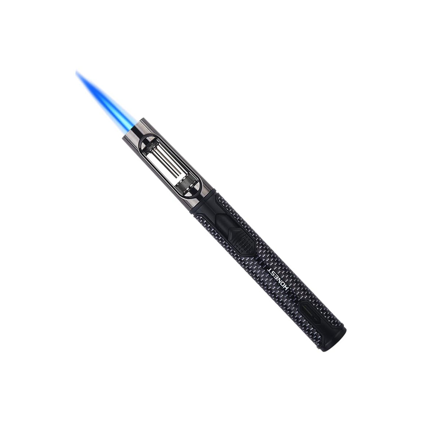 HONEST Refillable Butane Torch Lighter – Single Jet Flame Ideal for Candles, Grills, BBQ, and Camping
