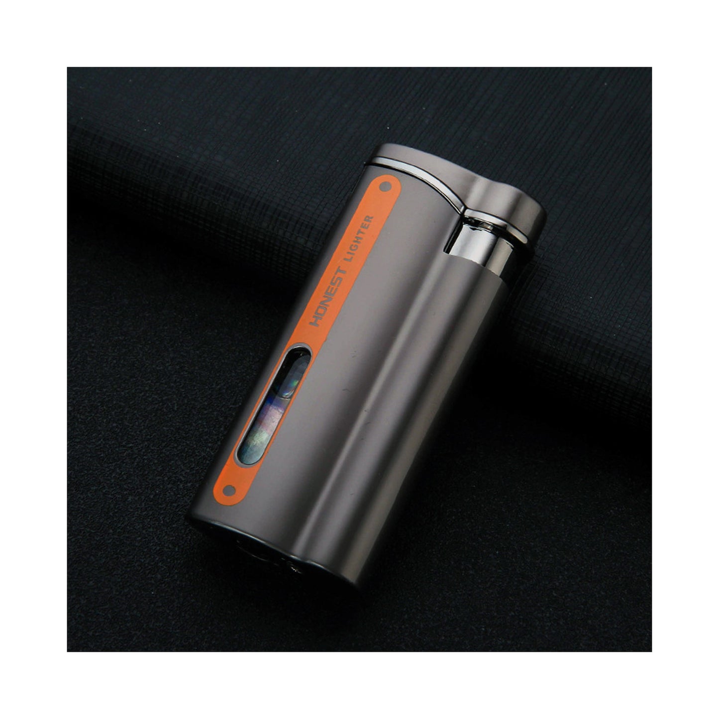 Honest Direct-fire Torch Butane Lighter Transparent Oil Window Adjustable Flame Inflatable Portable Windproof Lighter Suitable for Indoor and Outdoor use
