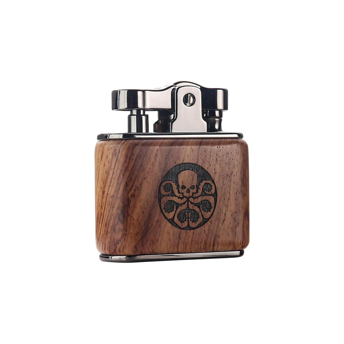 Honest Windproof Vintage Antique Trench Lighter, Old-Fashioned Refillable Metal Kerosene Lighters, Rocker Arm Petrol Oil Ignition and Adjustable Soft Flame Best Gift for to Father Husband