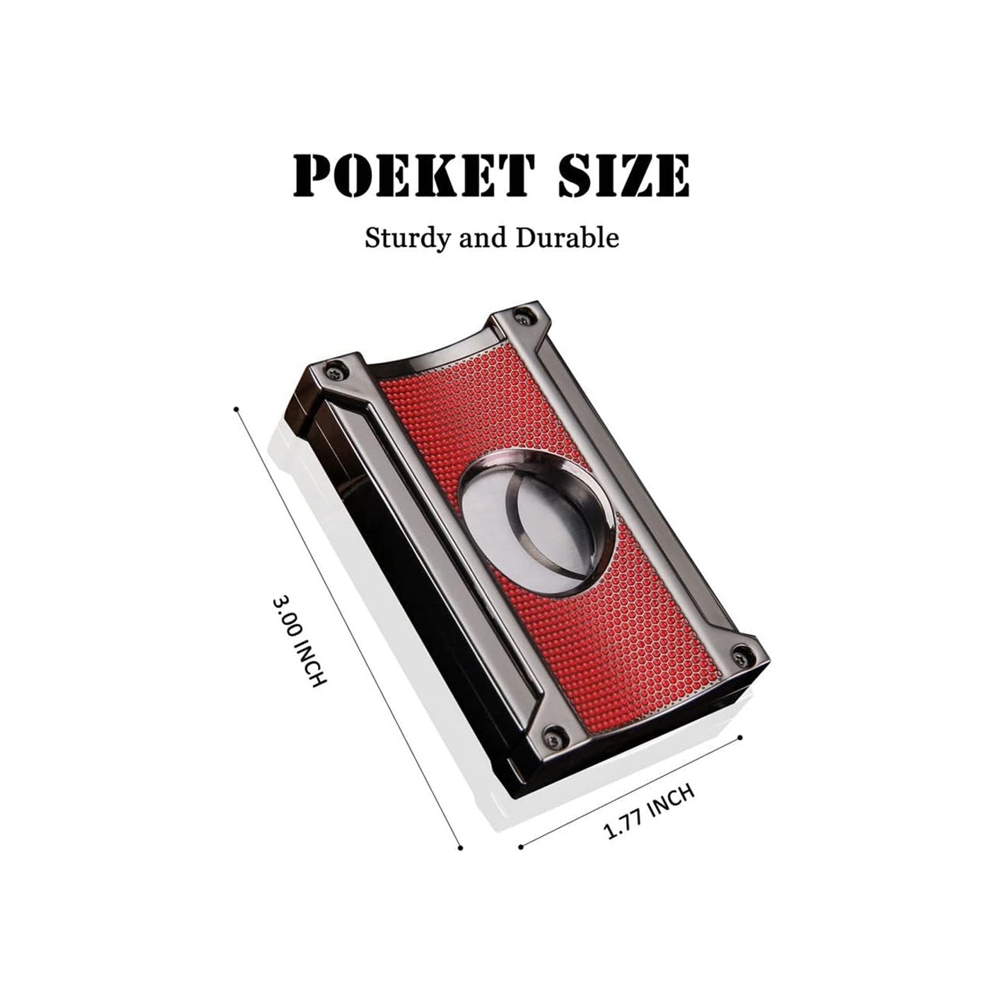 Honest Cigar Cutter Guillotine Stainless Steel Double Blade 20mm Cigar Diameter Guillotine Cigar Cutter