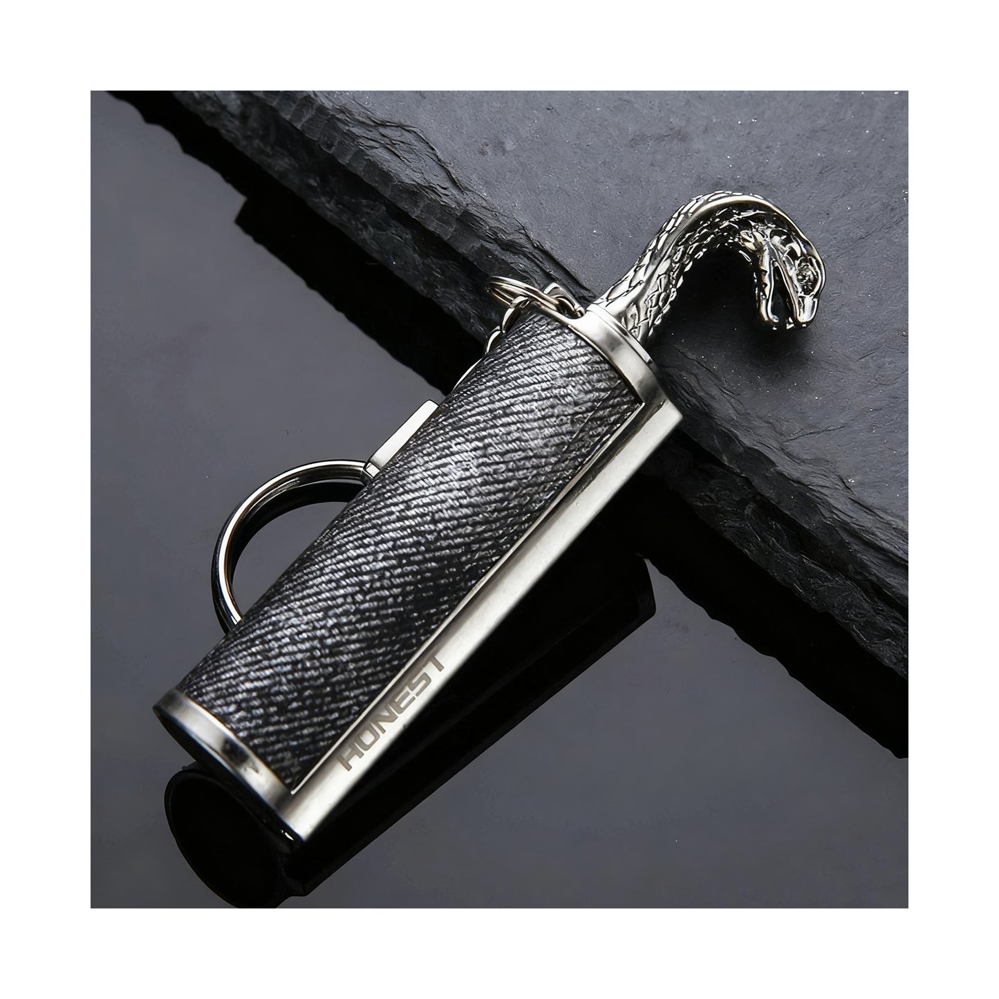 Honest Animal Shape Permanent Match, Waterproof EDC Fire Starter, 10000 Times Reusable Keychain Match Flint Fire Starter