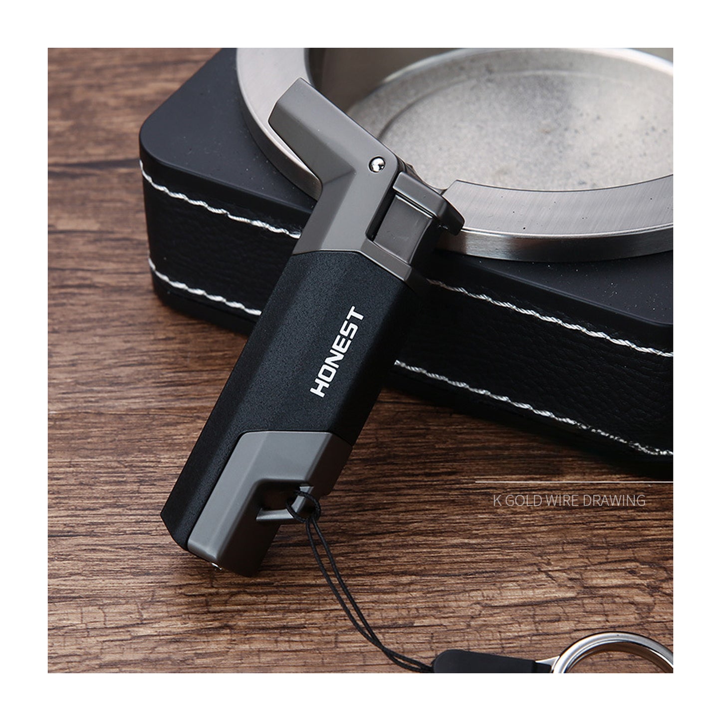 Honest Creative Refillable Gas Torch Lighter Windproof Jet Flame Outdoor BBQ Camping Adventure Lighter