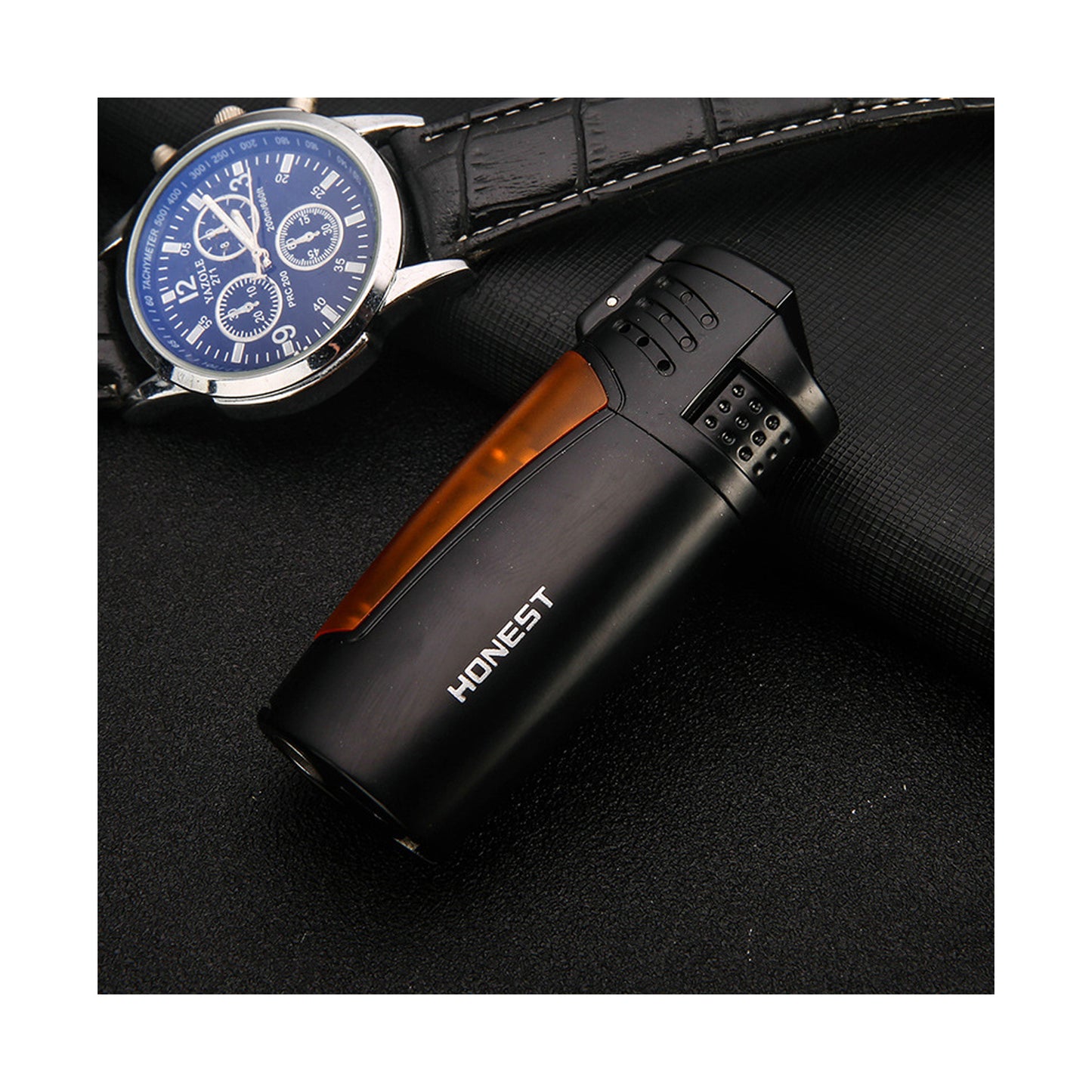 Honest Torch Windproof Lighters Adjustable Lighters Cigarros Refillable Easy to Use Lighter Portable Lighter Camping BBQ Kitchen