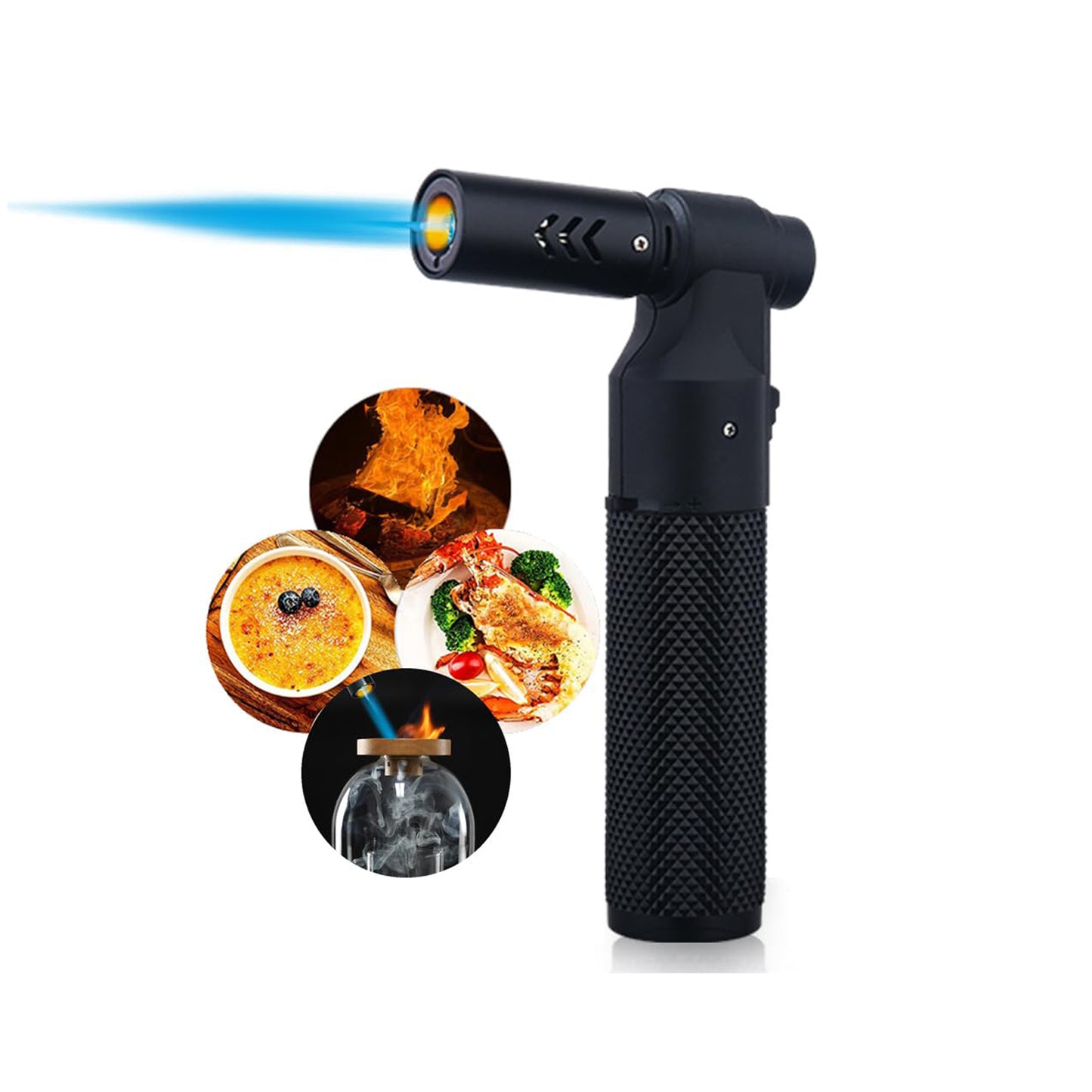 HONEST Adjustable Butane Blow Torch – Sleek Cooking Torch Lighter for Camping, Home Use, Welding, and Culinary Applications