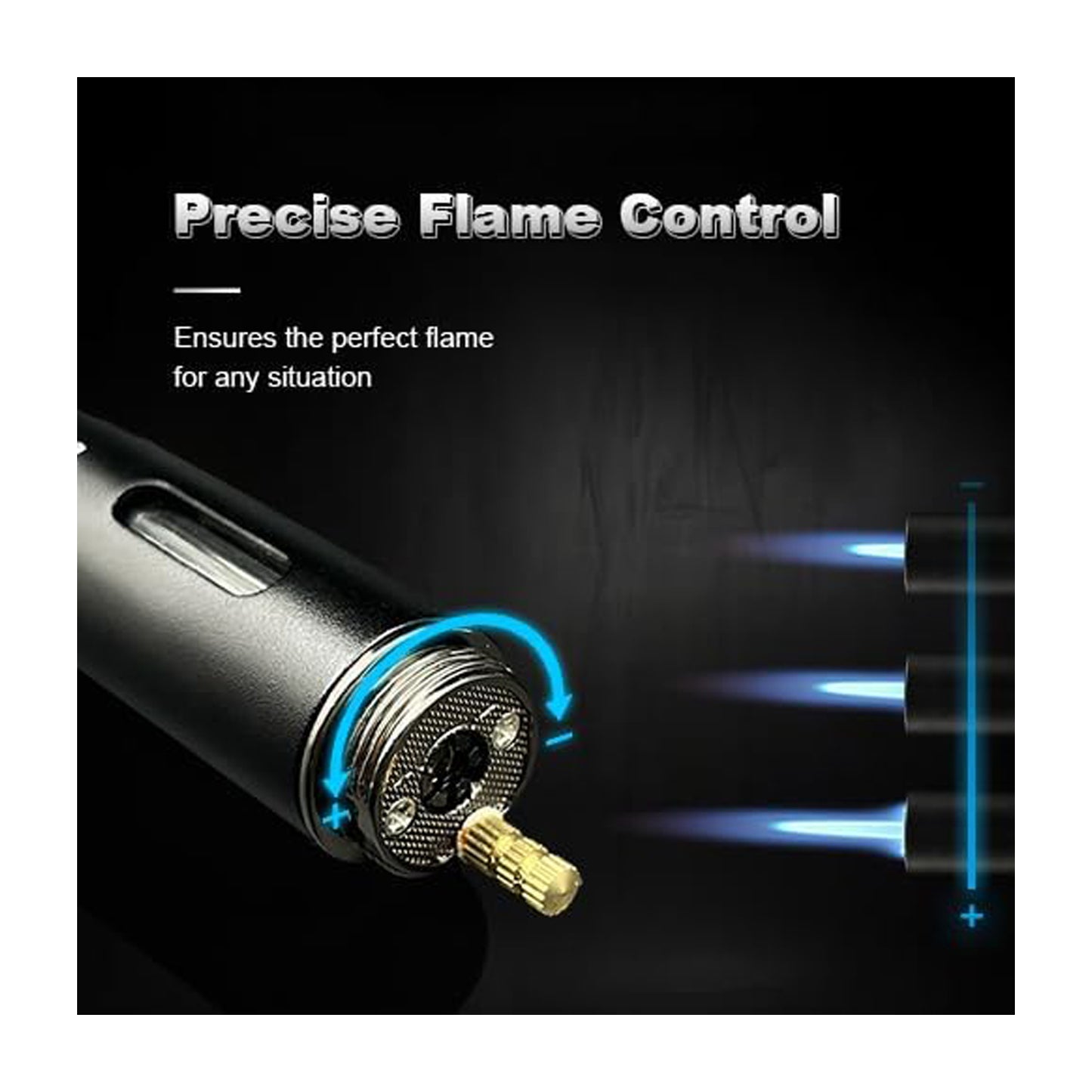 Honest Torch Lighters,5 in 1 Refillable Butane Torch Lighters,Butane Not Included, Windproof Adjustable Jet Flame Pen Shape Lighter with Cutter Punch,Holder,Draw Tool Gas Lighter Accessories Kit in Gift Box