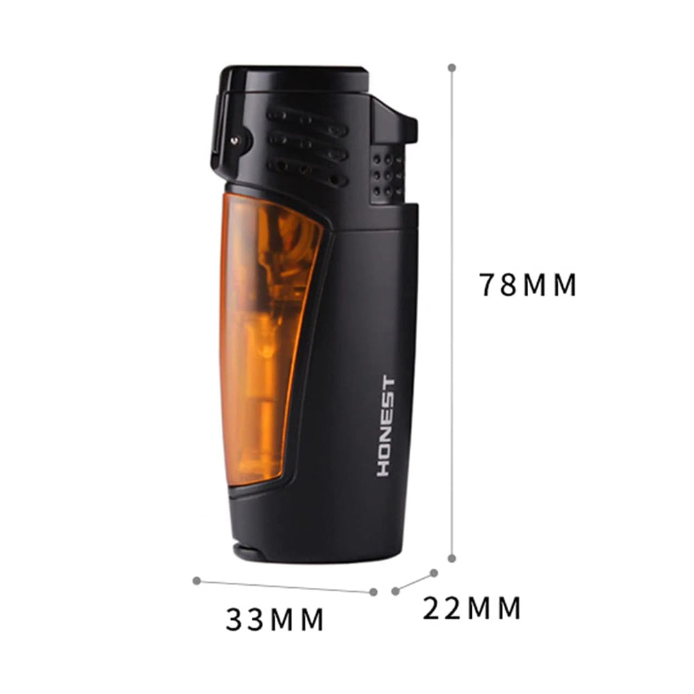 Honest Torch Windproof Lighters Adjustable Lighters Cigarros Refillable Easy to Use Lighter Portable Lighter Camping BBQ Kitchen