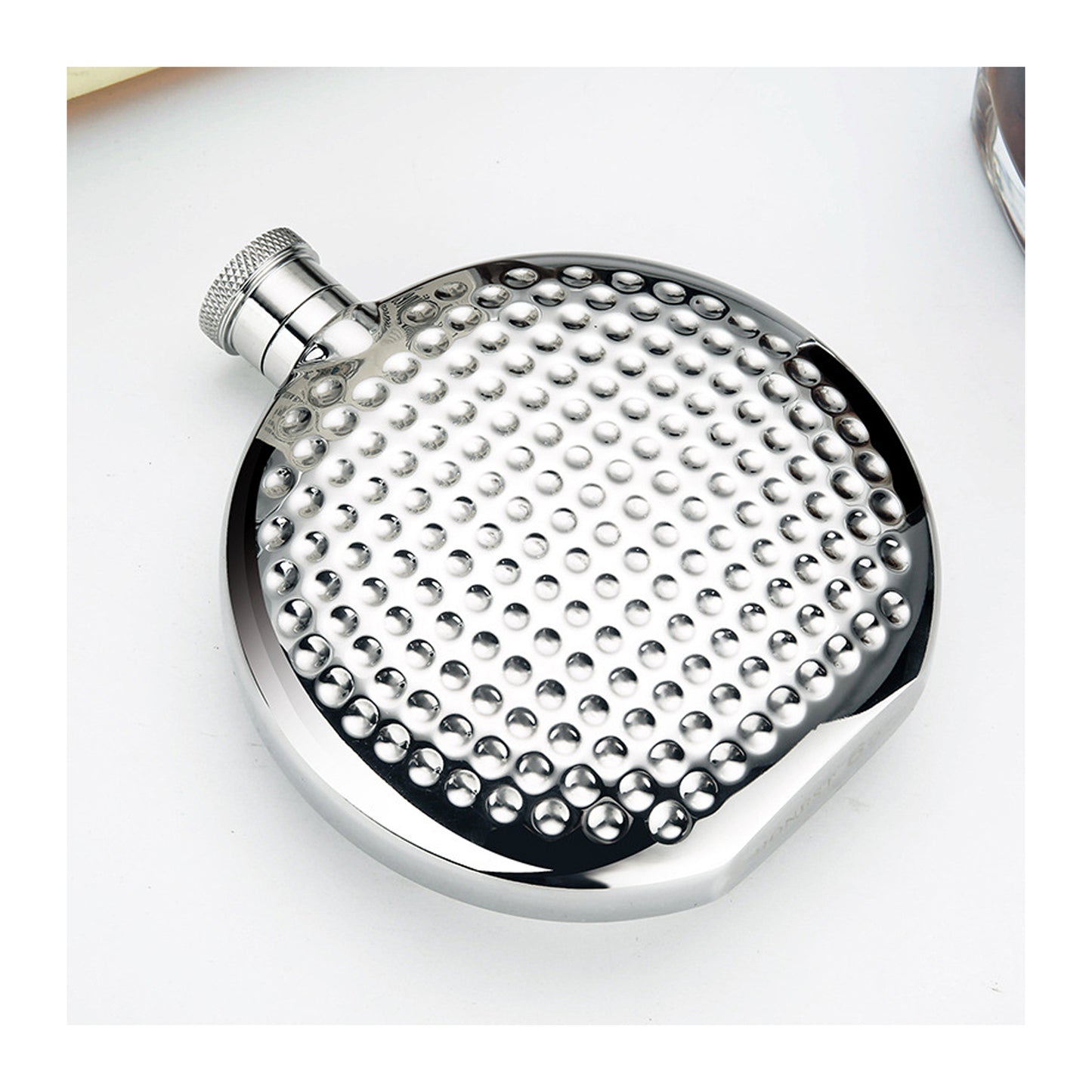 Honest Genuine 6oz Portable 304 Stainless Steel Hip Flask for Outdoor Use Round Design German Style White Liquor Flask