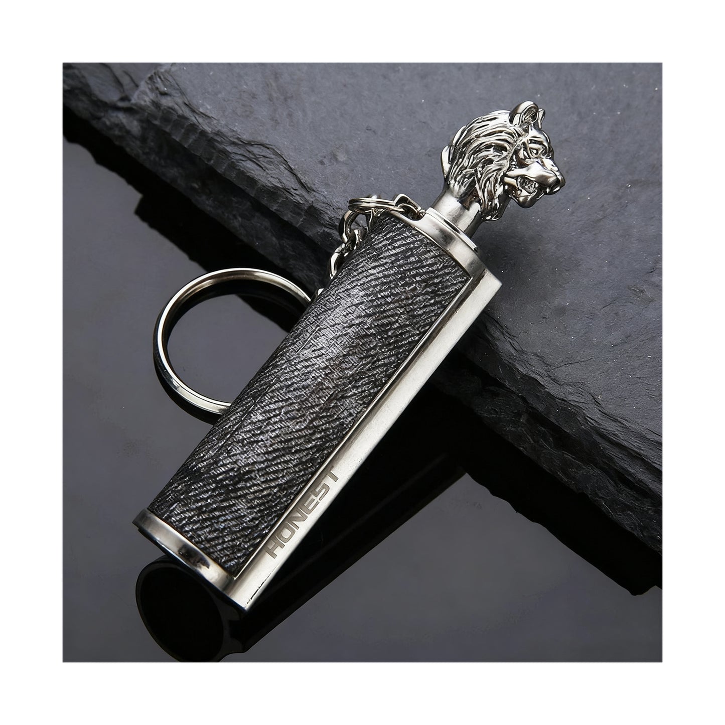 Honest Animal Shape Permanent Match, Waterproof EDC Fire Starter, 10000 Times Reusable Keychain Match Flint Fire Starter