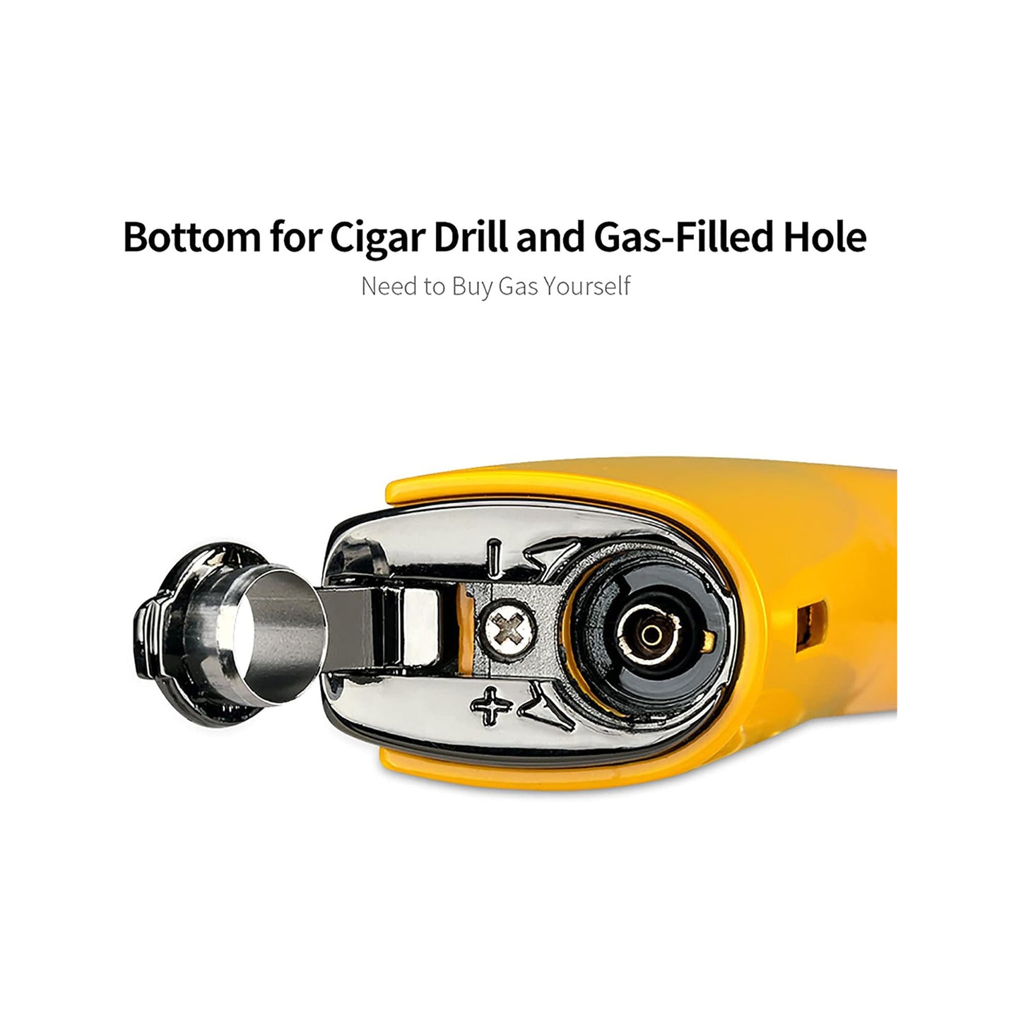 Honest Cigar Lighter Double Tube Windproof Metal Torch Refillable Portable Smoking Accessories for Kitchen BBQ Camping