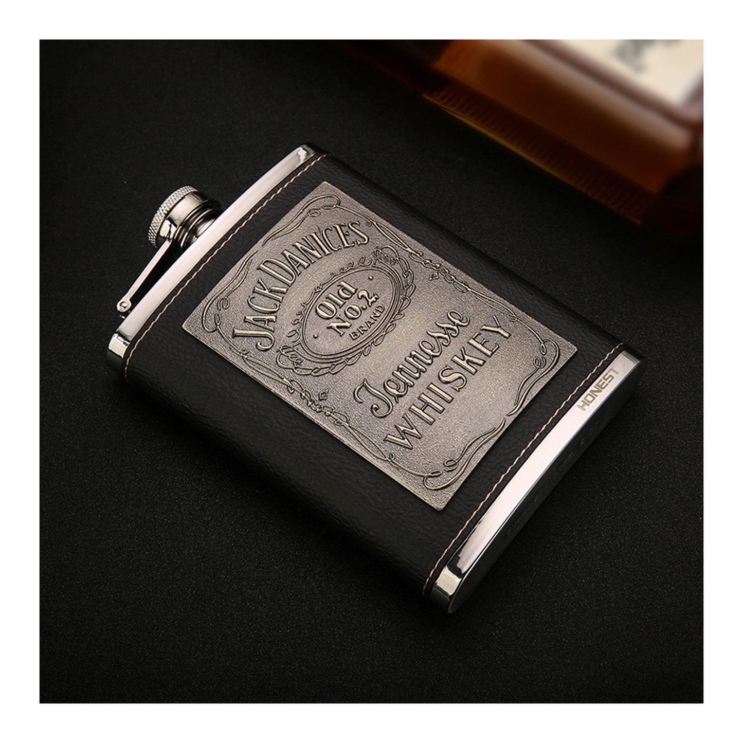 Honest Genuine 304 Stainless Steel Hip Flask Portable Outdoor 8oz Liquor Flask Russian Style Premium Quality