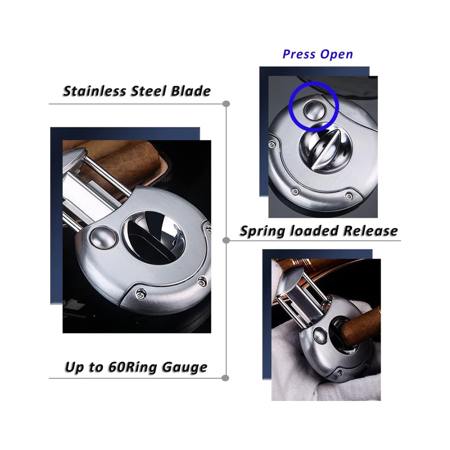 Honest Luxury V-Cut Cigar Cutter Gift for Cigar Lover