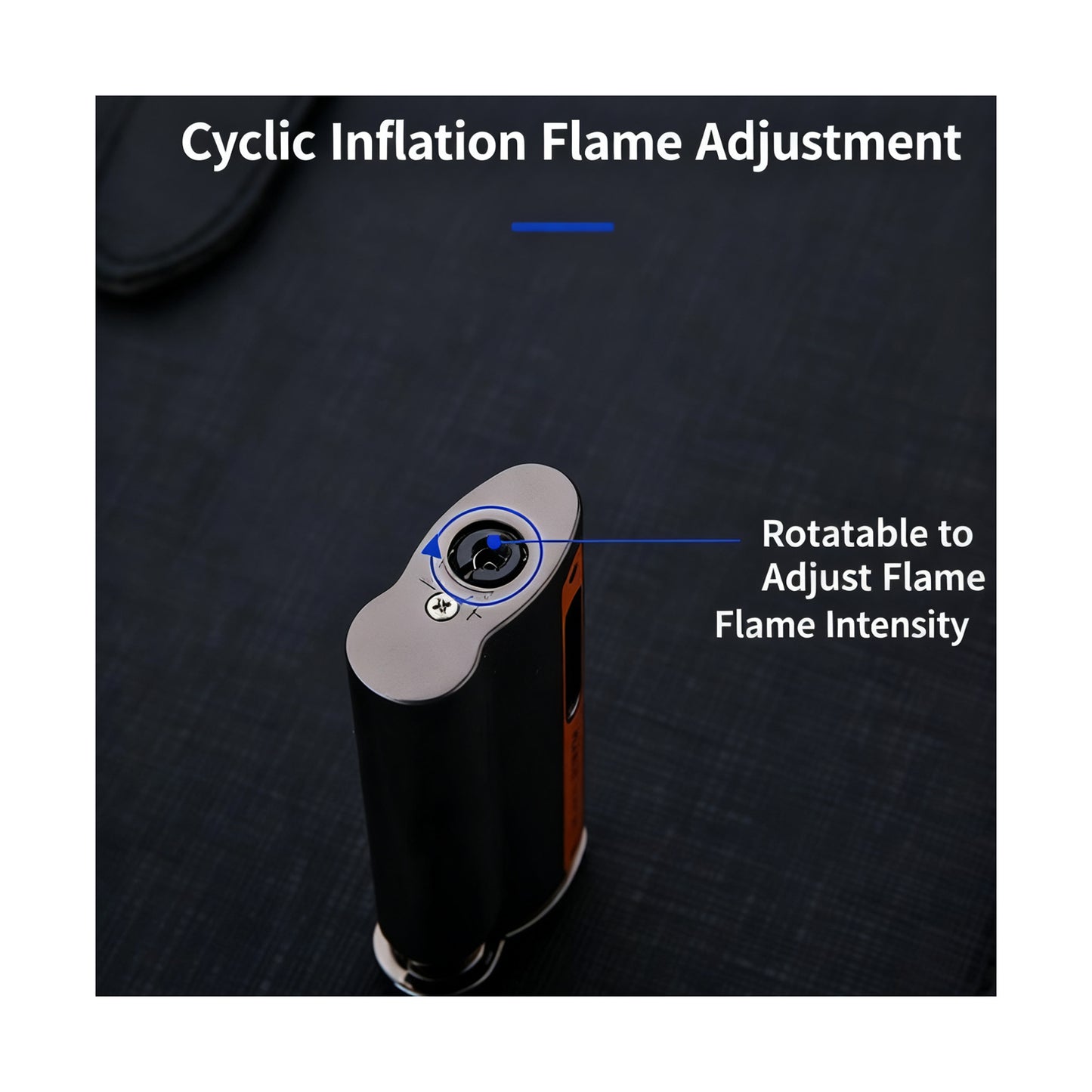Honest Direct-fire Torch Butane Lighter Transparent Oil Window Adjustable Flame Inflatable Portable Windproof Lighter Suitable for Indoor and Outdoor use