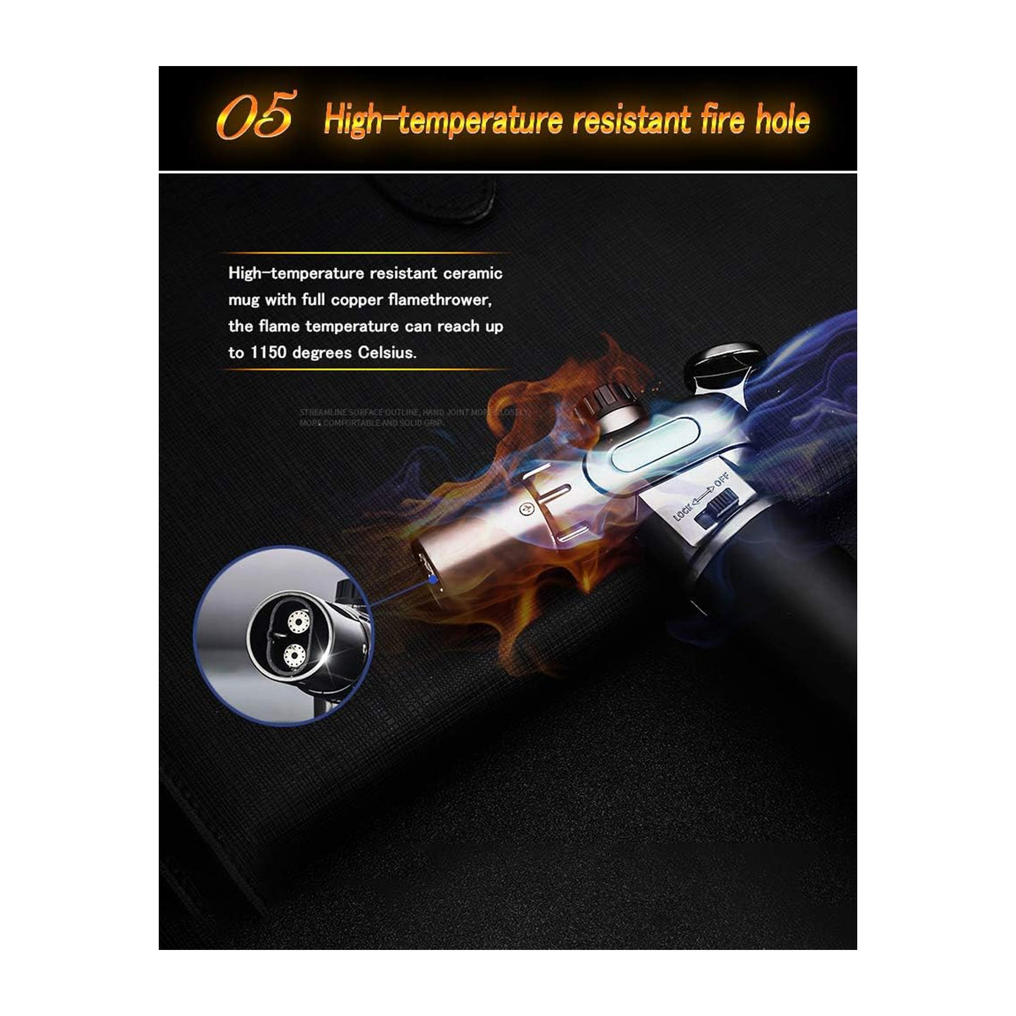 Honest Windproof Refillable lighters - Metal Butane Gas Lighters - Dual Turbo Direct Injection Lighter - Cooking Torch Lighter - Fixed The Flame Function